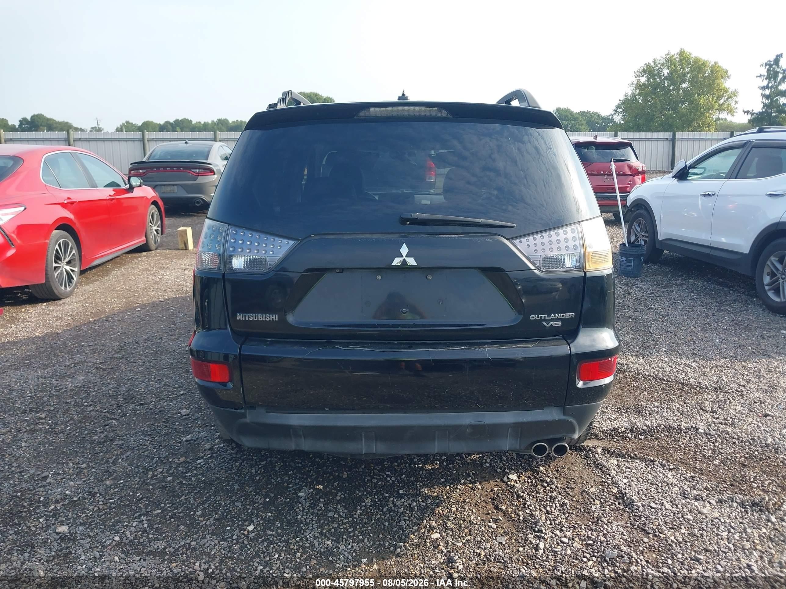 2010 Mitsubishi Outlander Xls Black vin: JA4JS4AX9AZ003679