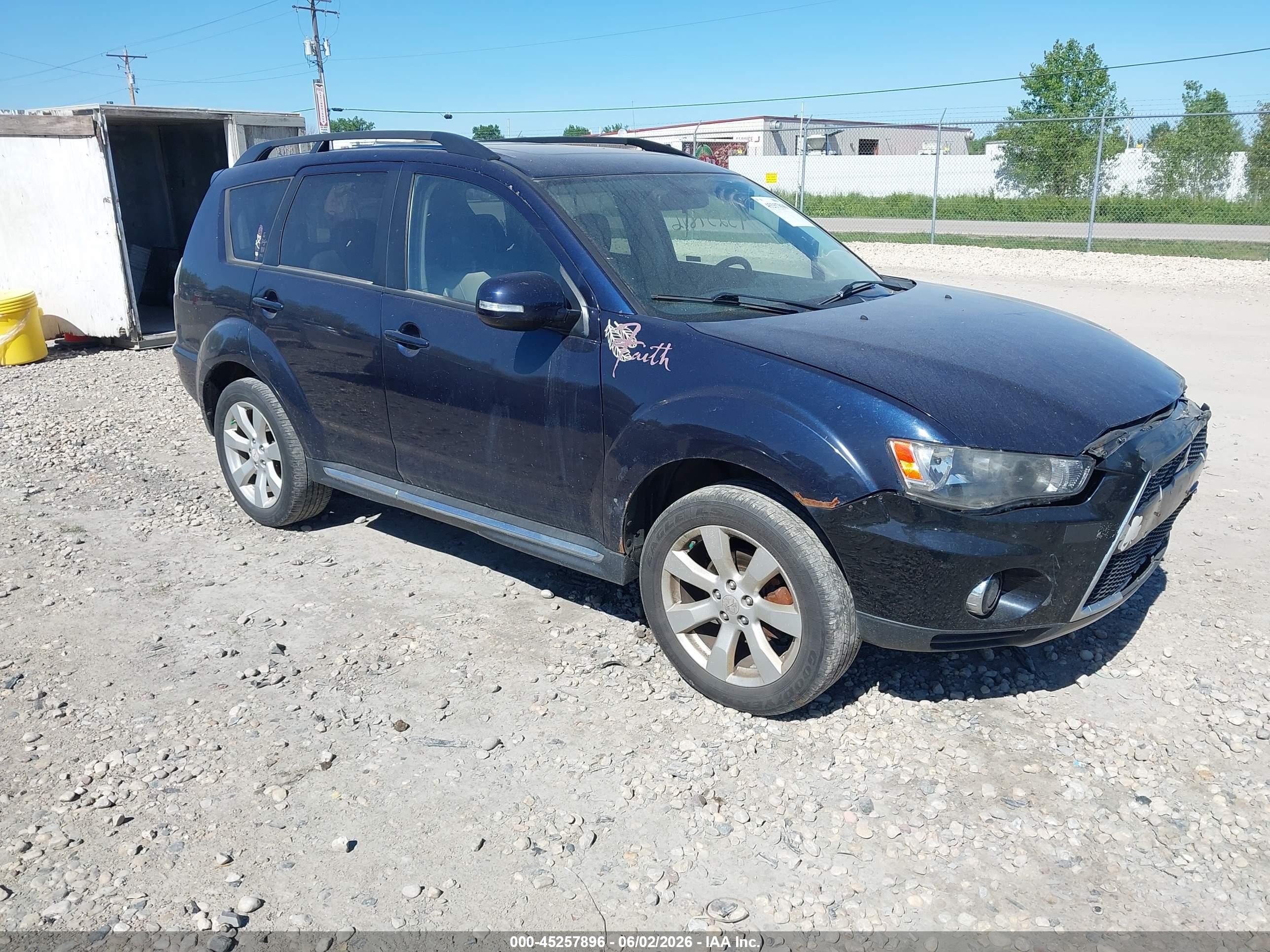 2010 Mitsubishi Outlander Xls Black vin: JA4JS4AX9AZ012026