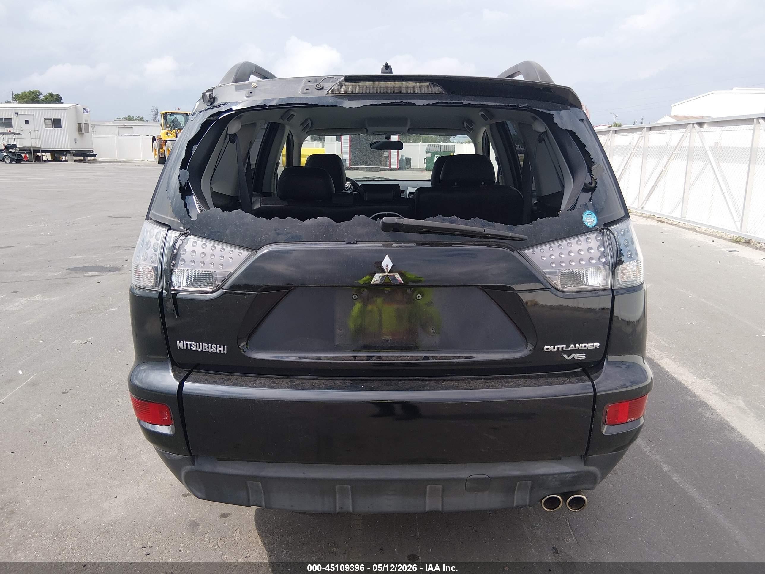 2010 Mitsubishi Outlander Xls Black vin: JA4JS4AXXAZ011810