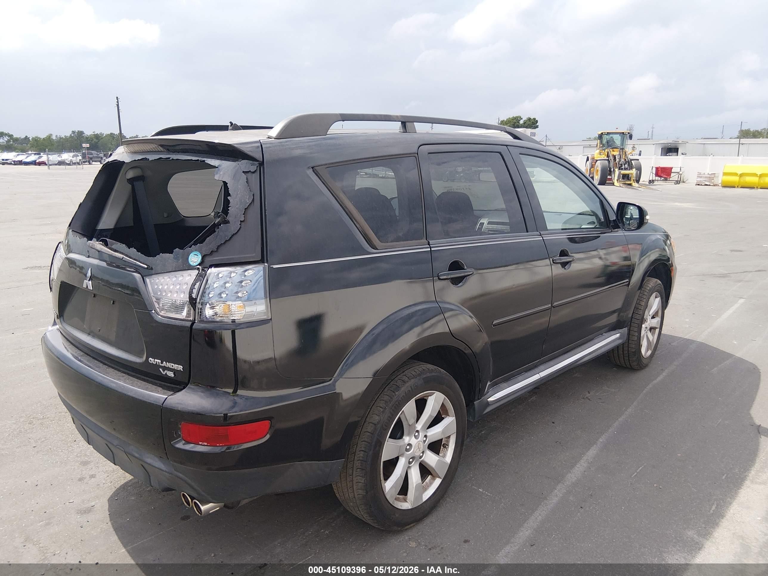 2010 Mitsubishi Outlander Xls Black vin: JA4JS4AXXAZ011810