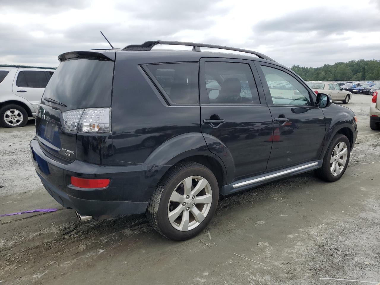 2010 Mitsubishi Outlander Xls Xls Black vin: JA4JS4AXXAZ017736