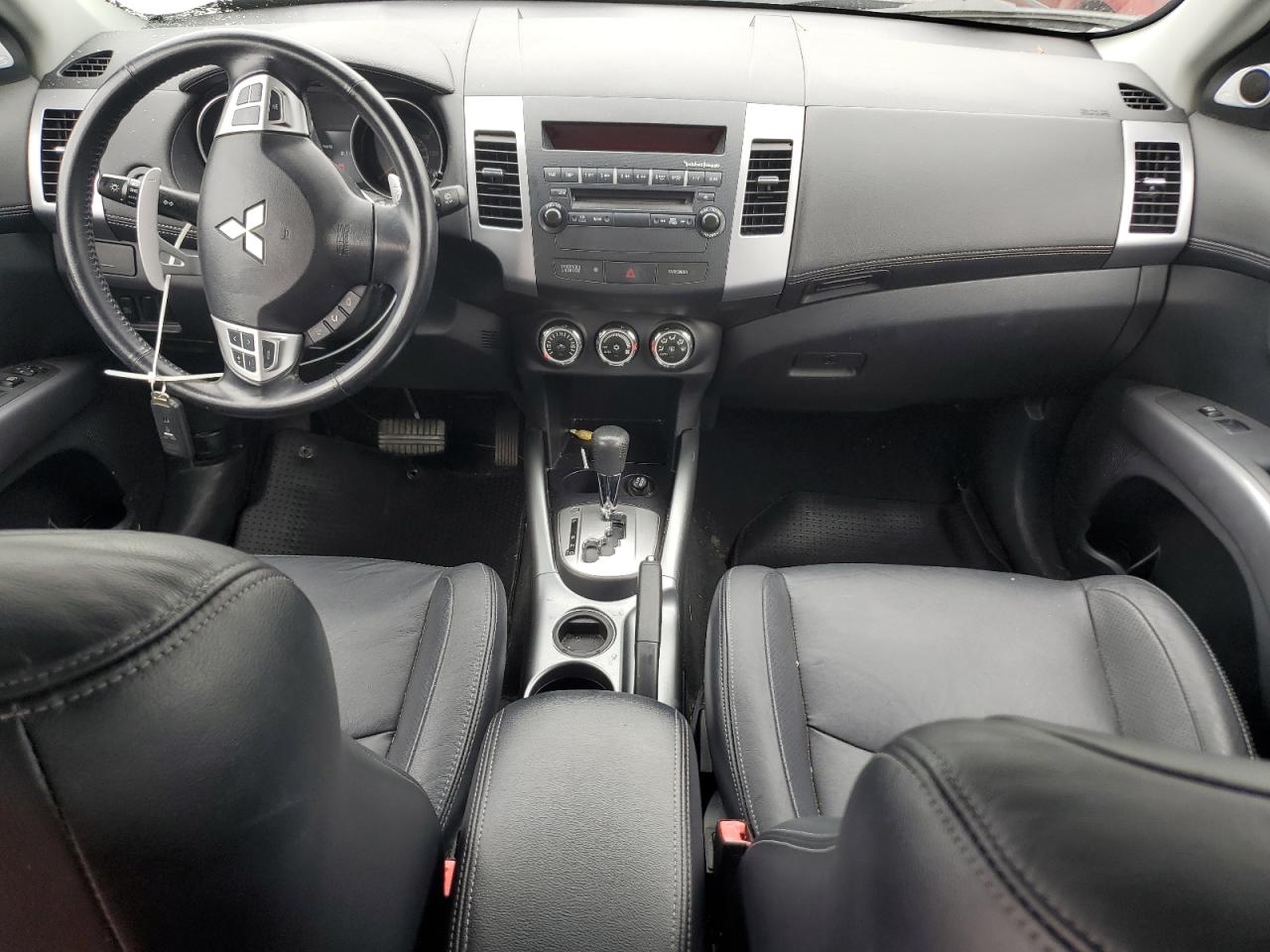 2010 Mitsubishi Outlander Xls Xls Black vin: JA4JS4AXXAZ017736