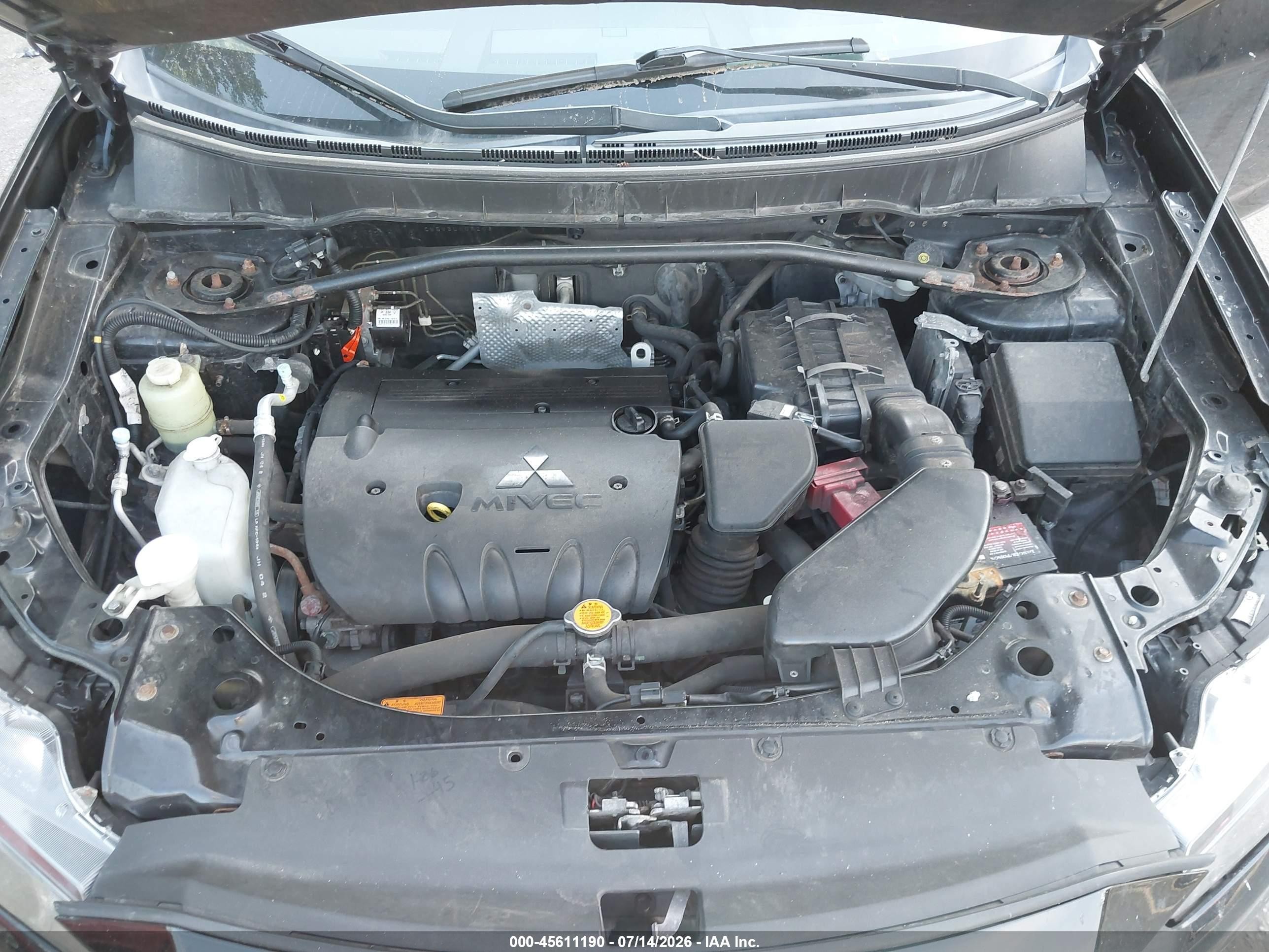 2011 Mitsubishi Outlander Se Black vin: JA4JT3AW0BU008203