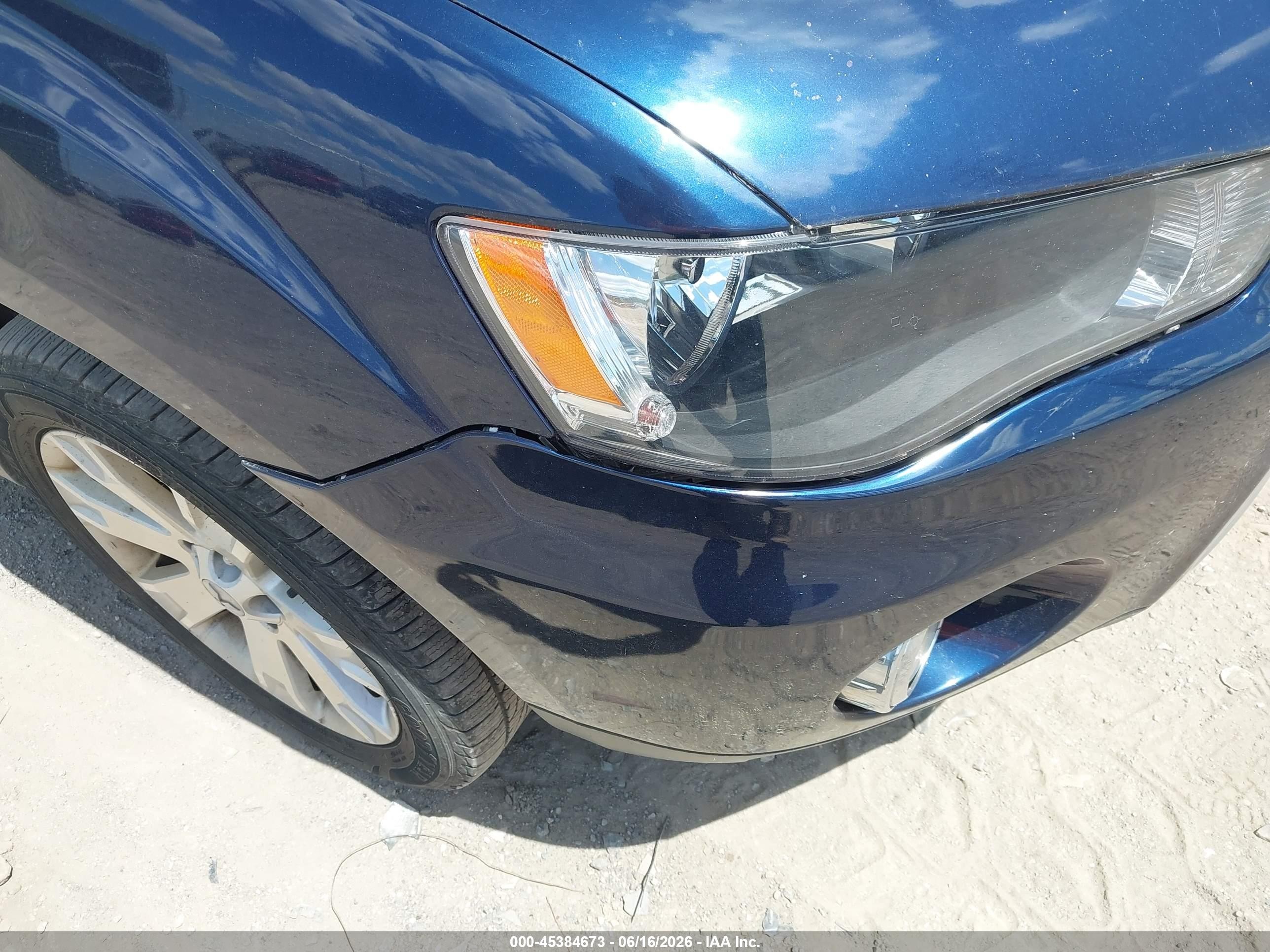 2013 Mitsubishi Outlander Se Blue vin: JA4JT3AW0DU002436