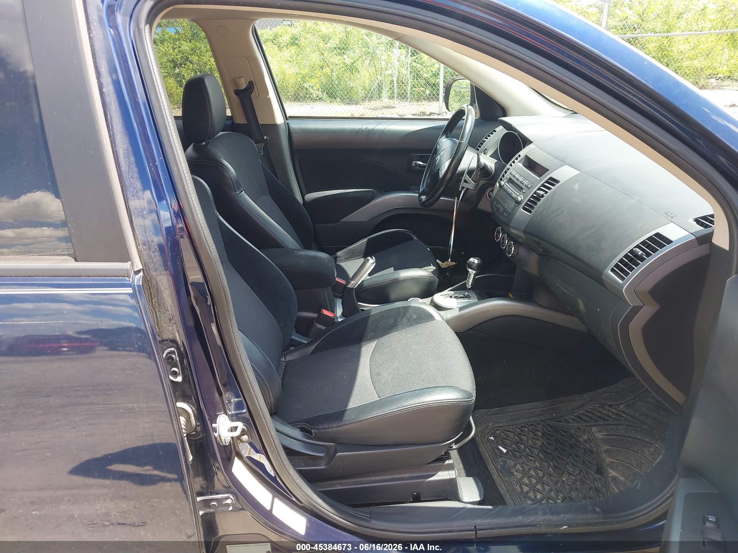 2013 Mitsubishi Outlander Se Blue vin: JA4JT3AW0DU002436