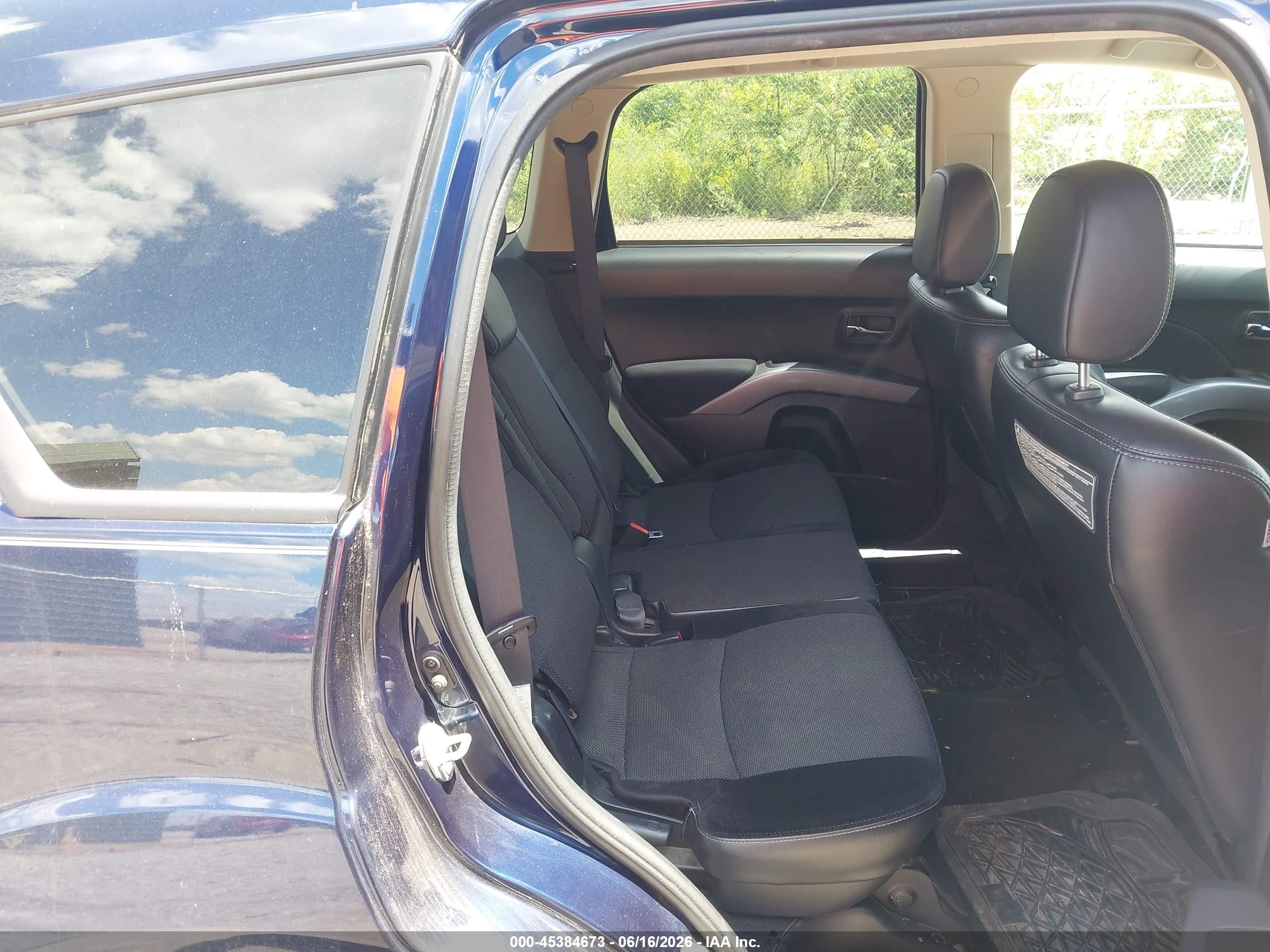 2013 Mitsubishi Outlander Se Blue vin: JA4JT3AW0DU002436