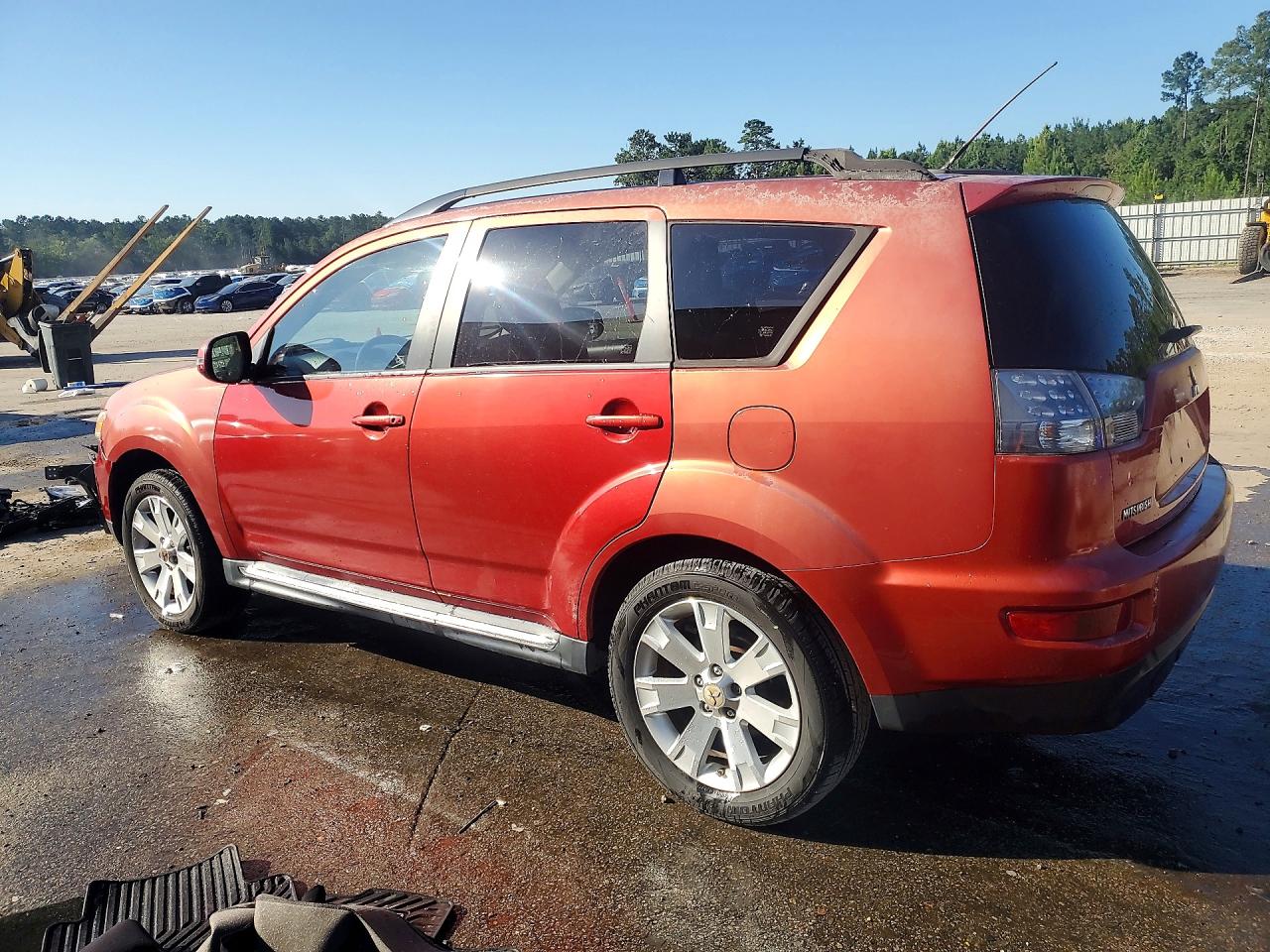 2010 Mitsubishi Outlander Se Burgundy vin: JA4JT3AW1AZ017879