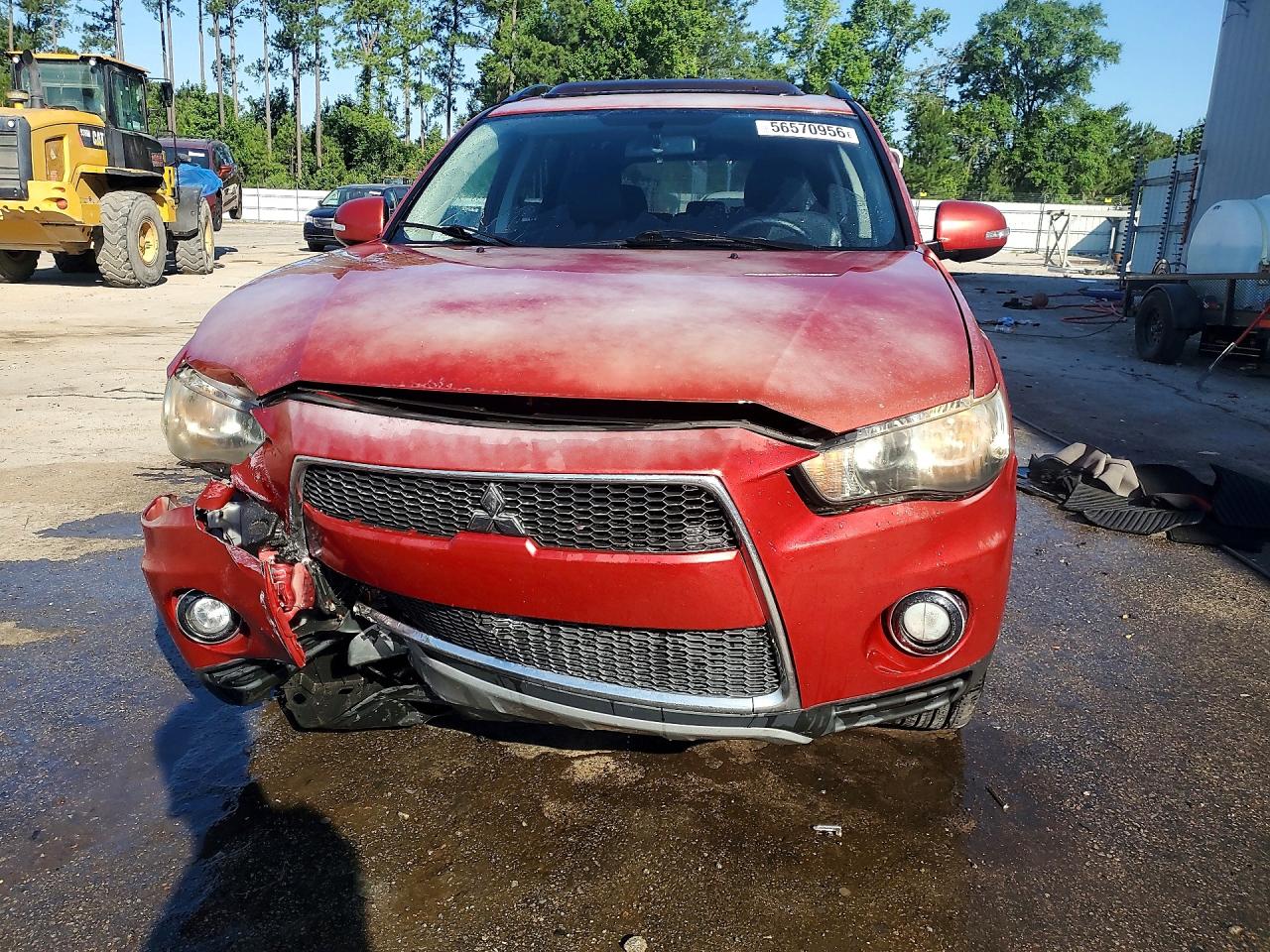 2010 Mitsubishi Outlander Se Burgundy vin: JA4JT3AW1AZ017879