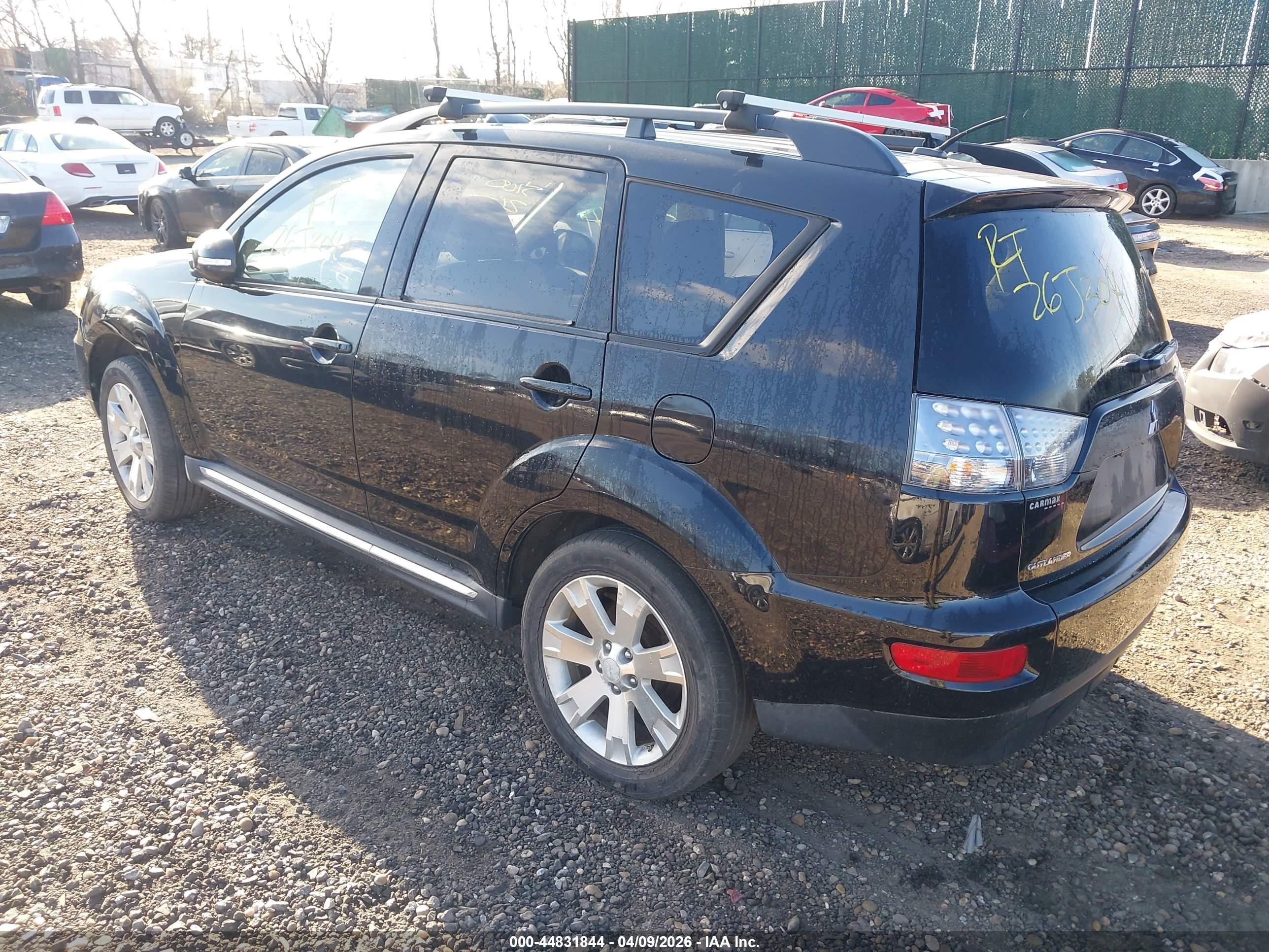 2011 Mitsubishi Outlander Se Black vin: JA4JT3AW1BU033224