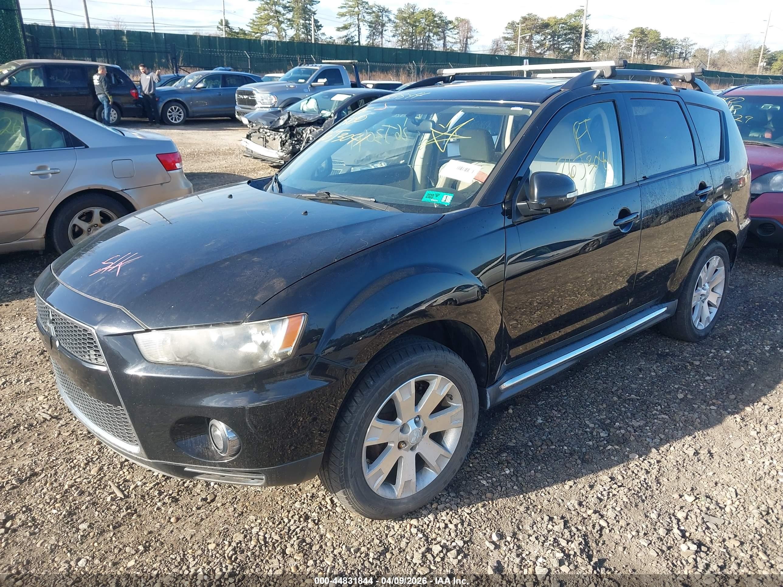 2011 Mitsubishi Outlander Se Black vin: JA4JT3AW1BU033224