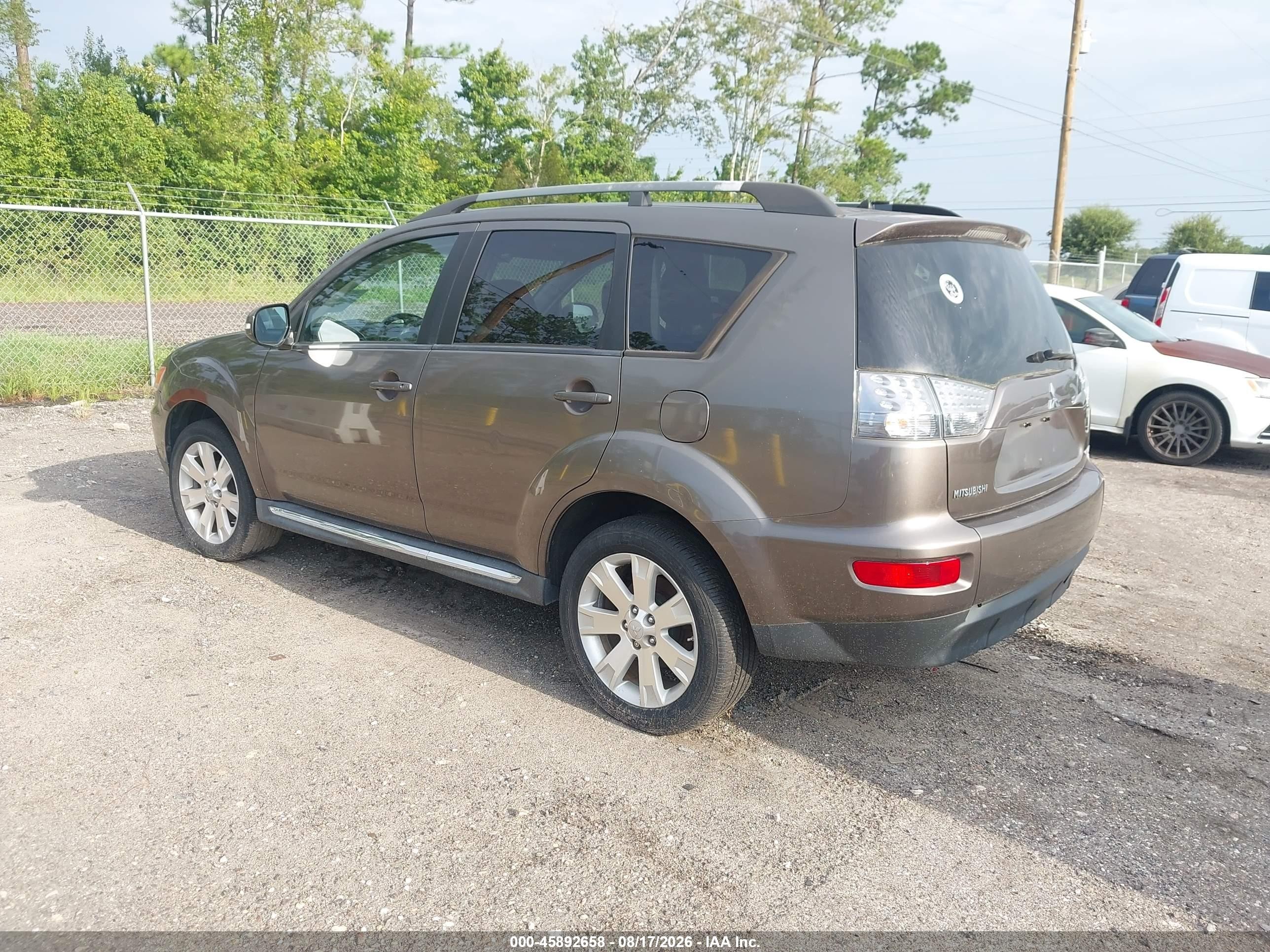 2012 Mitsubishi Outlander Se Gray vin: JA4JT3AW2CU002761