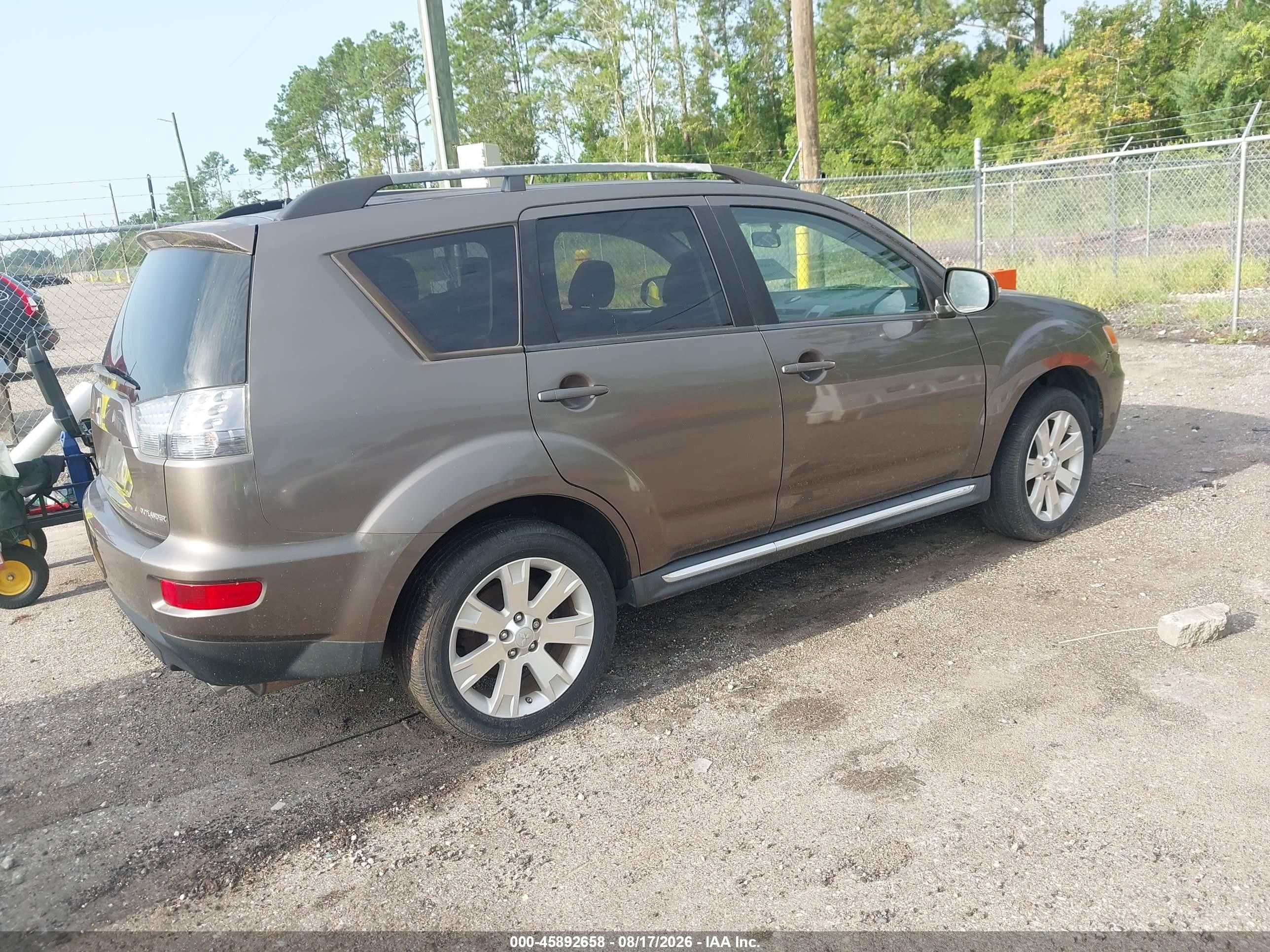 2012 Mitsubishi Outlander Se Gray vin: JA4JT3AW2CU002761