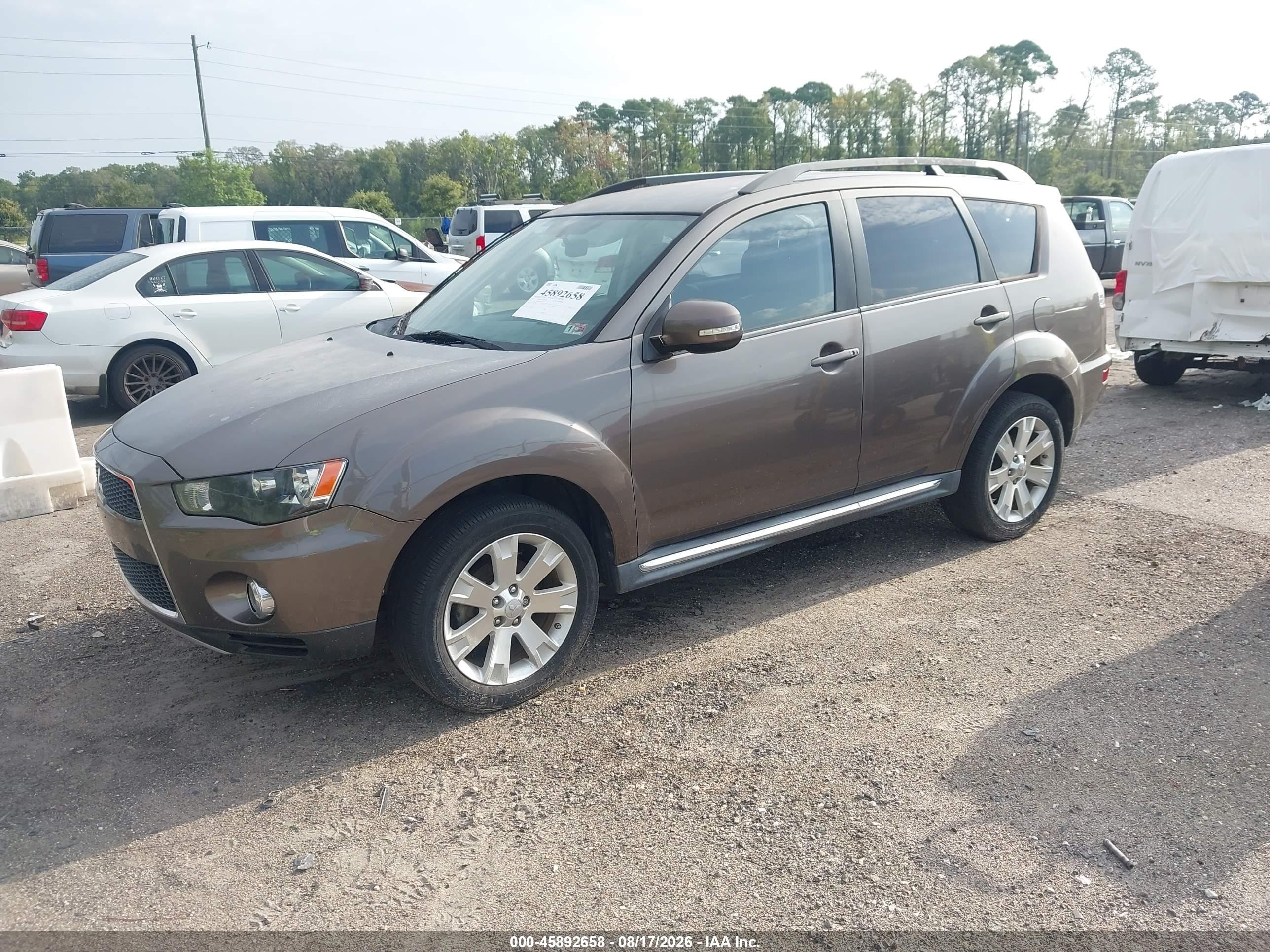 2012 Mitsubishi Outlander Se Gray vin: JA4JT3AW2CU002761