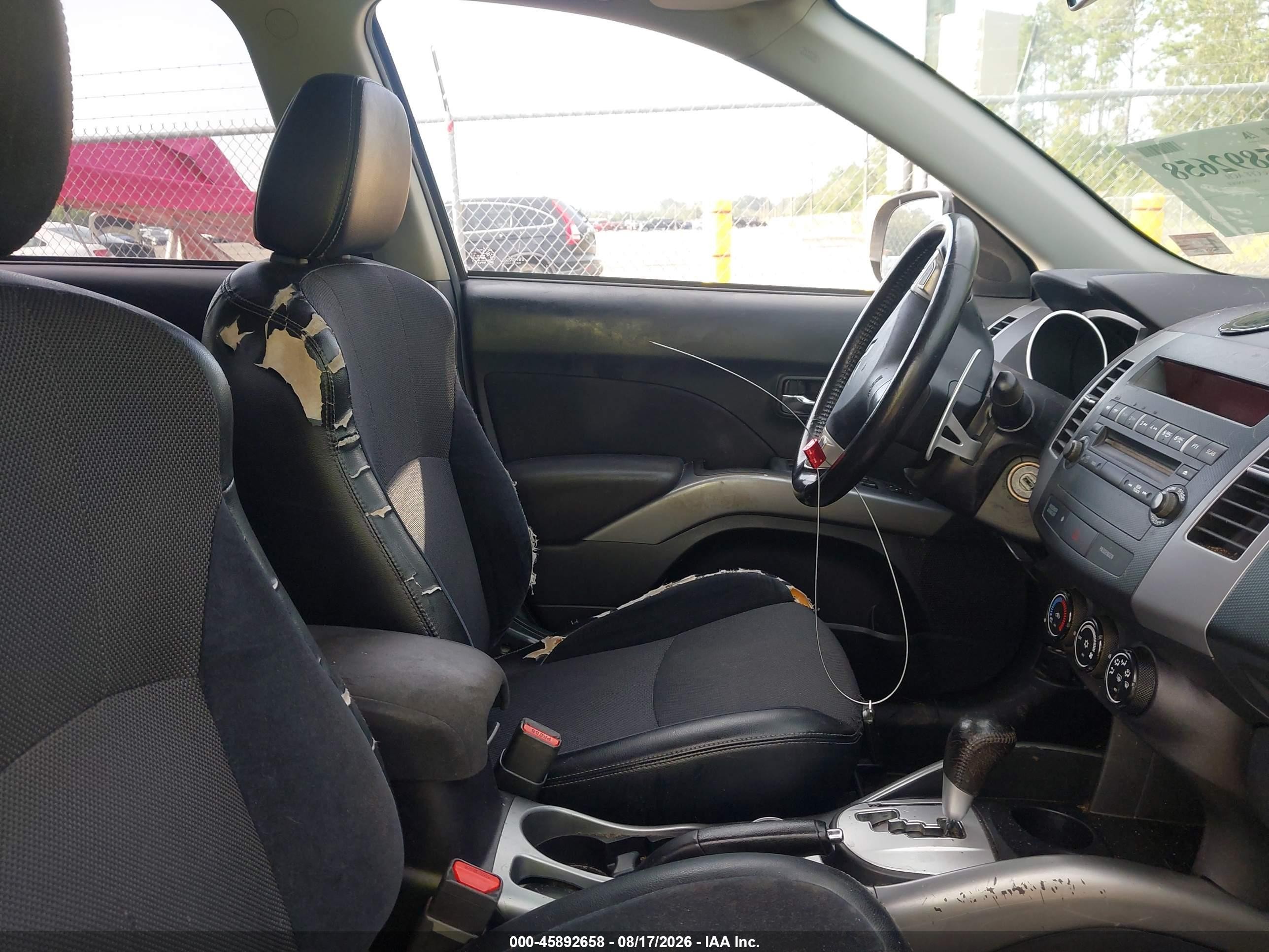 2012 Mitsubishi Outlander Se Gray vin: JA4JT3AW2CU002761