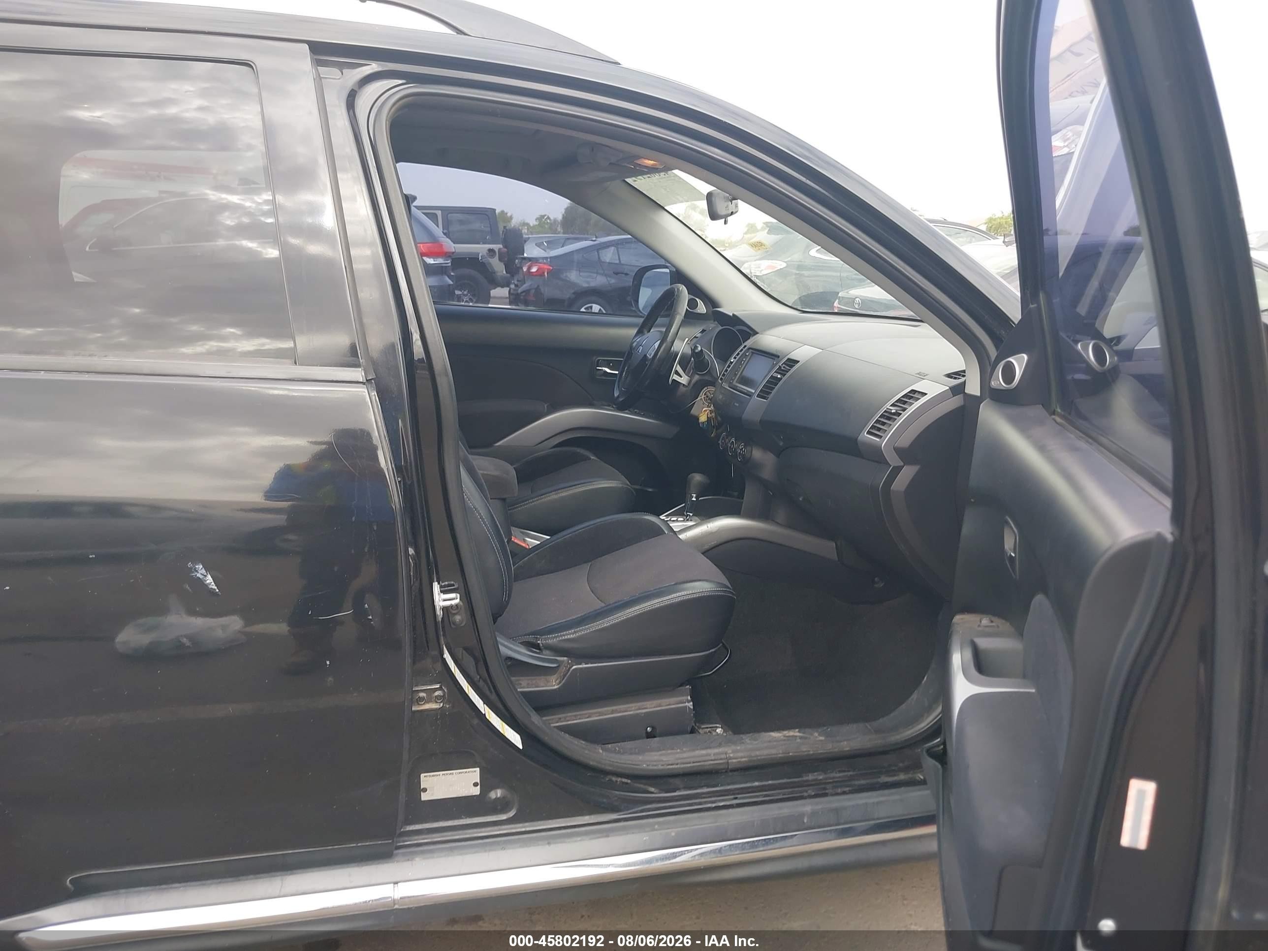 2010 Mitsubishi Outlander Se Black vin: JA4JT3AW3AZ015597