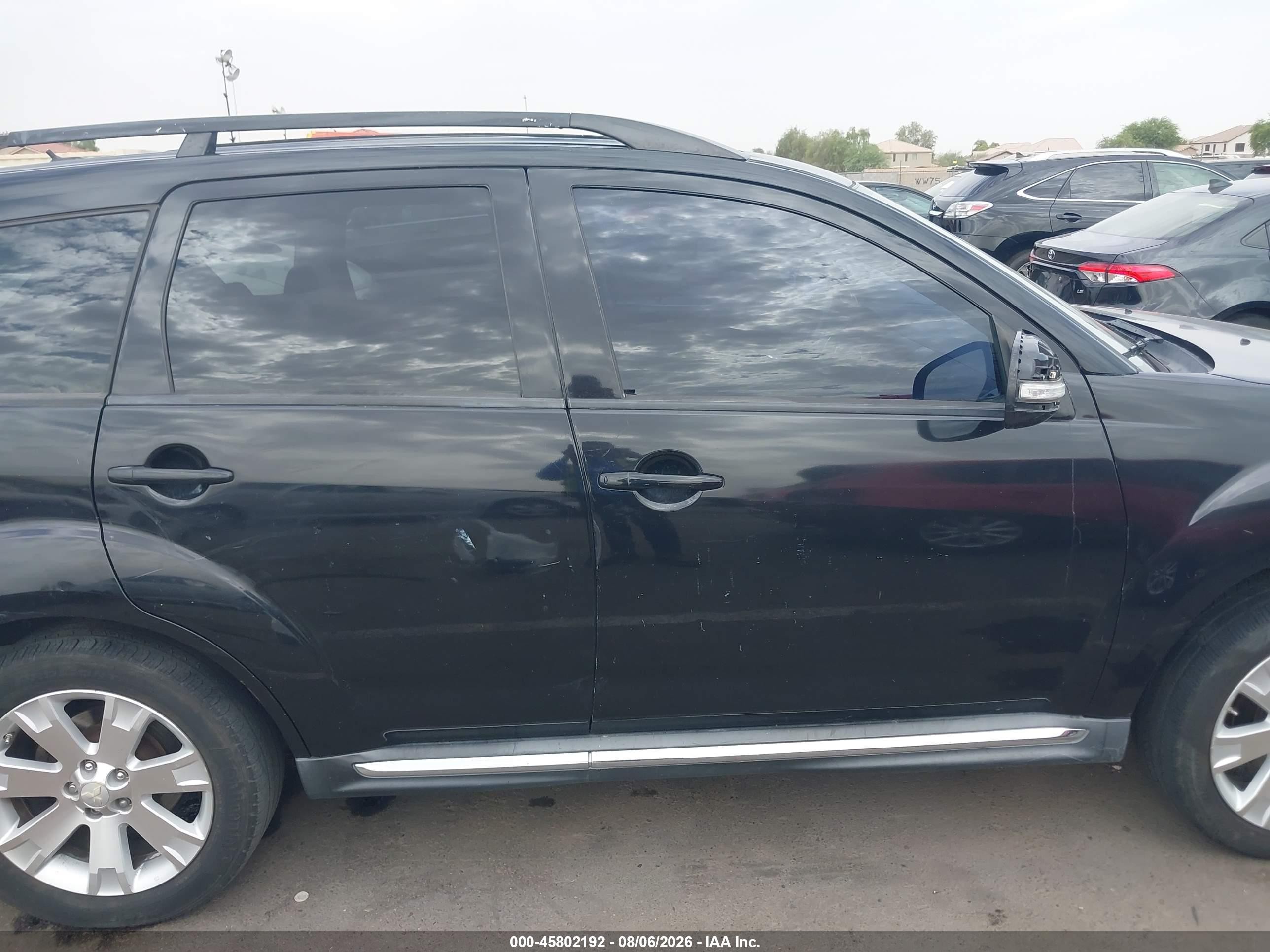 2010 Mitsubishi Outlander Se Black vin: JA4JT3AW3AZ015597