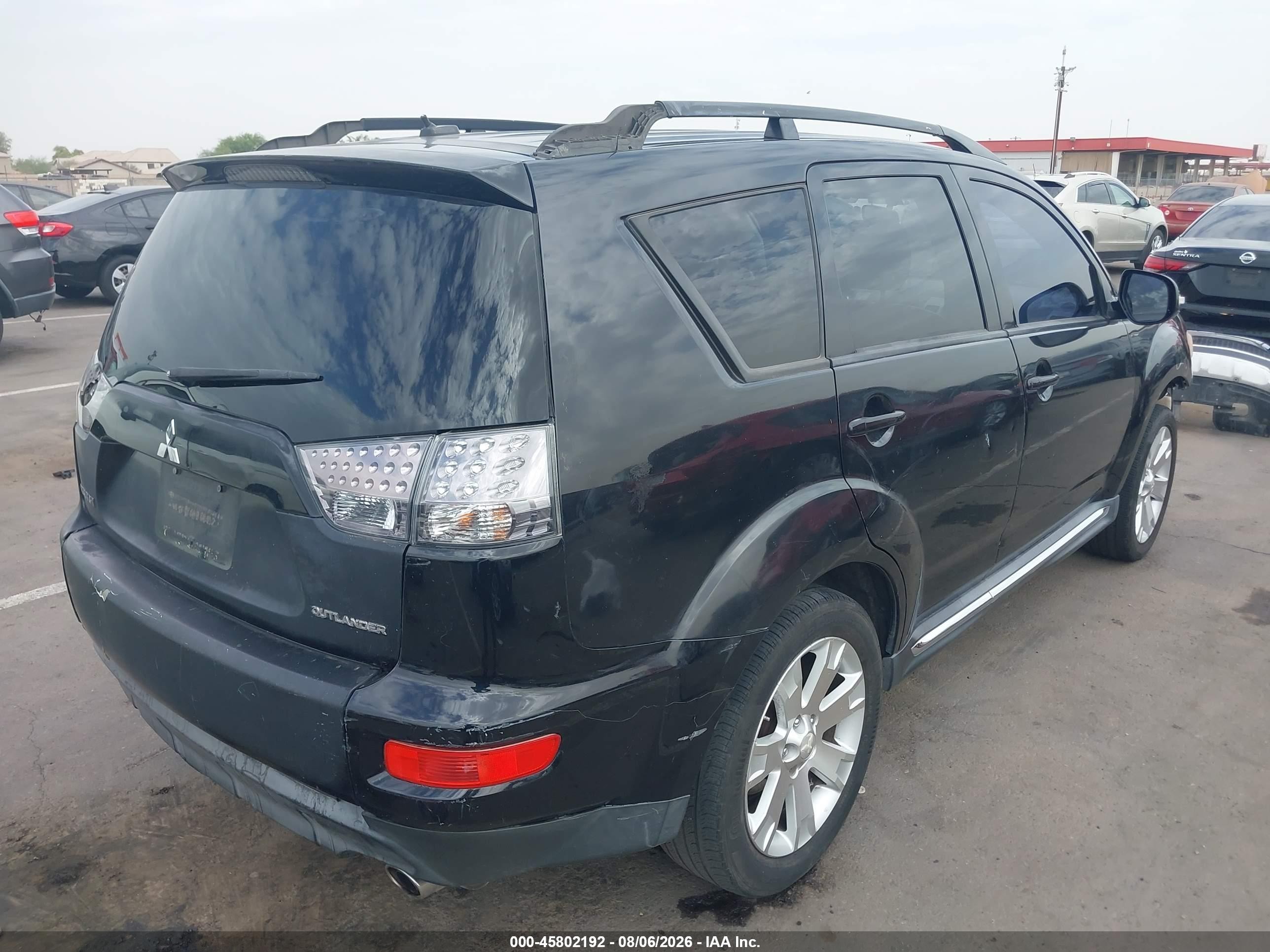 2010 Mitsubishi Outlander Se Black vin: JA4JT3AW3AZ015597