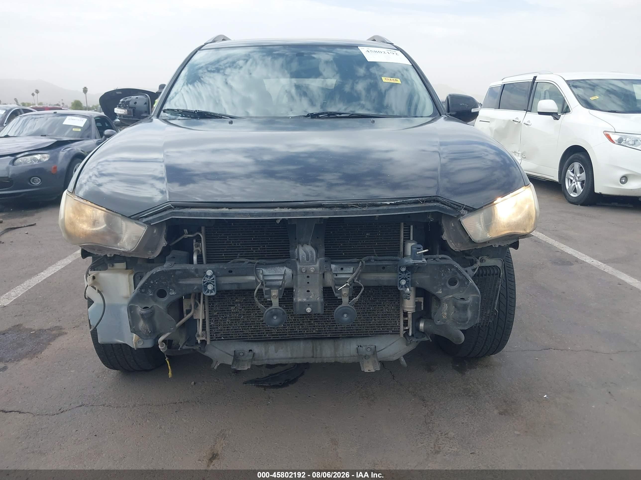 2010 Mitsubishi Outlander Se Black vin: JA4JT3AW3AZ015597