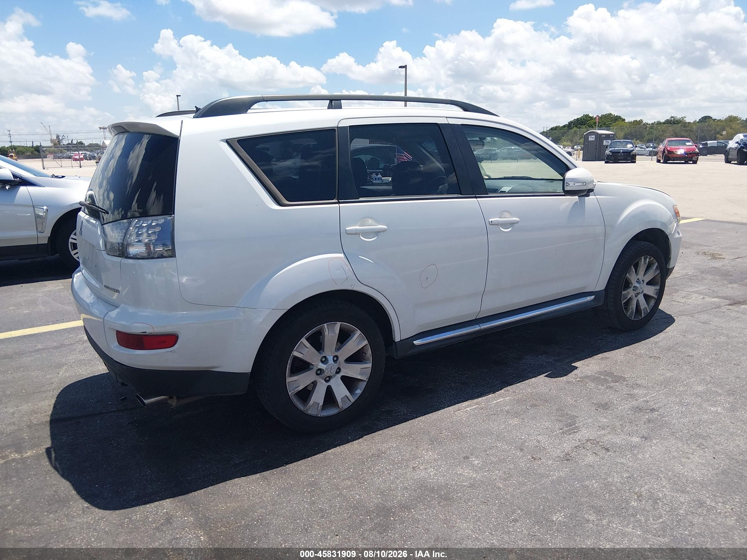 2011 Mitsubishi Outlander Se White vin: JA4JT3AW3BU007305
