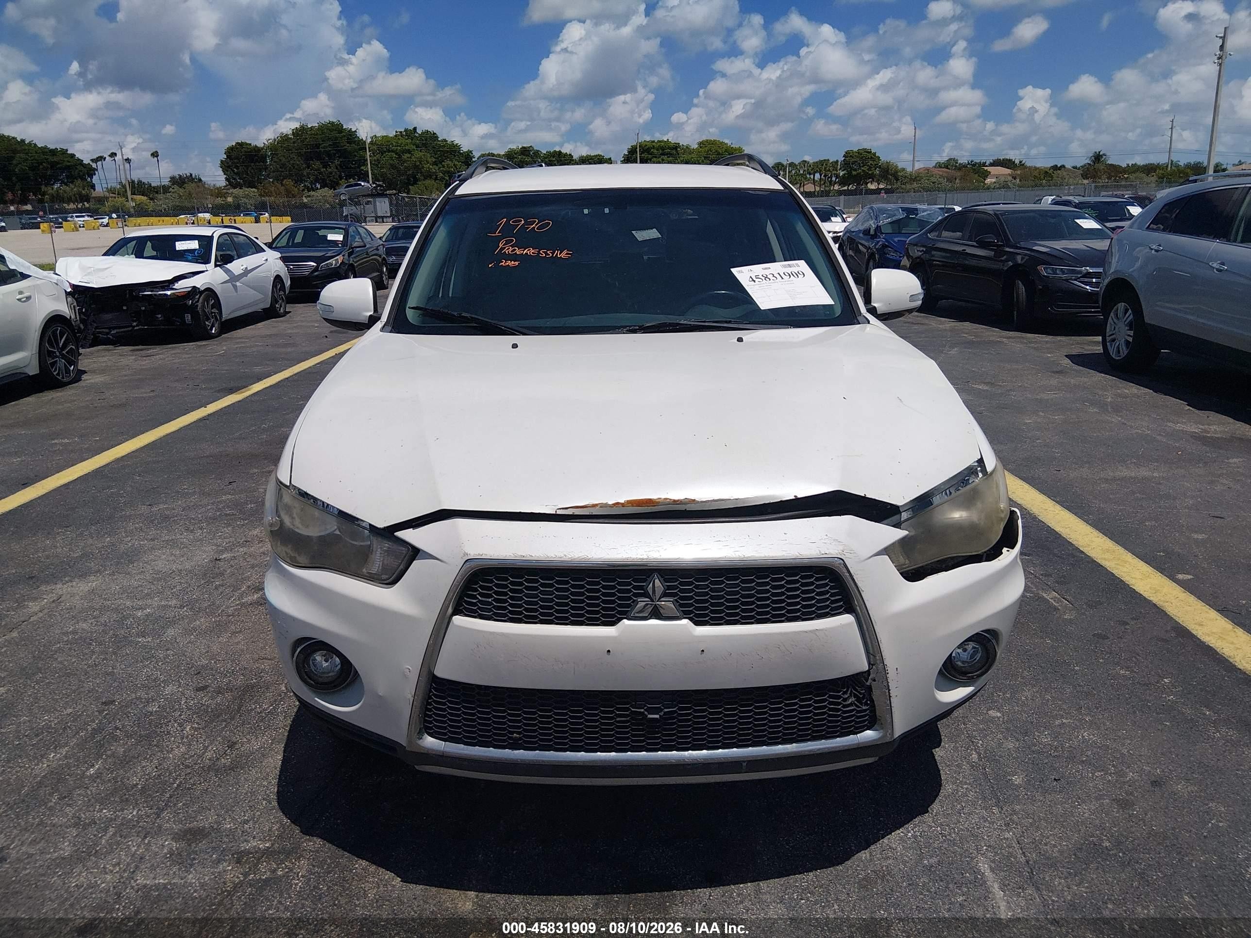 2011 Mitsubishi Outlander Se White vin: JA4JT3AW3BU007305