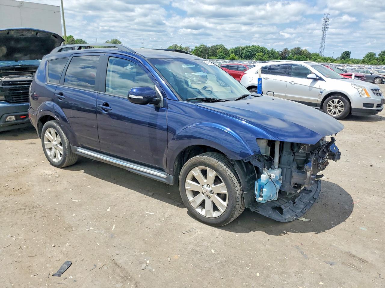 2013 Mitsubishi Outlander Se Blue vin: JA4JT3AW4DU002455
