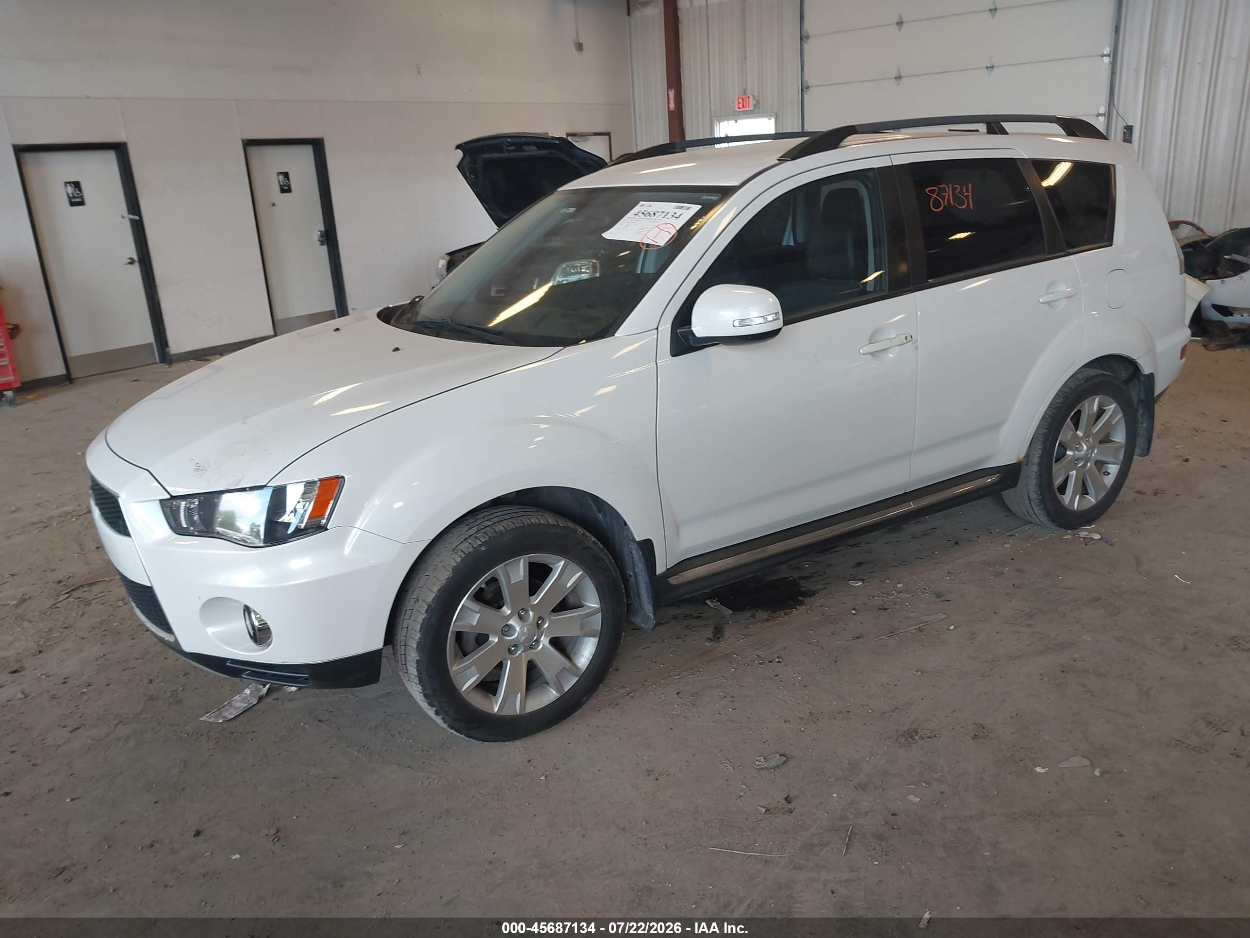 2011 Mitsubishi Outlander Se White vin: JA4JT3AW5BU036952