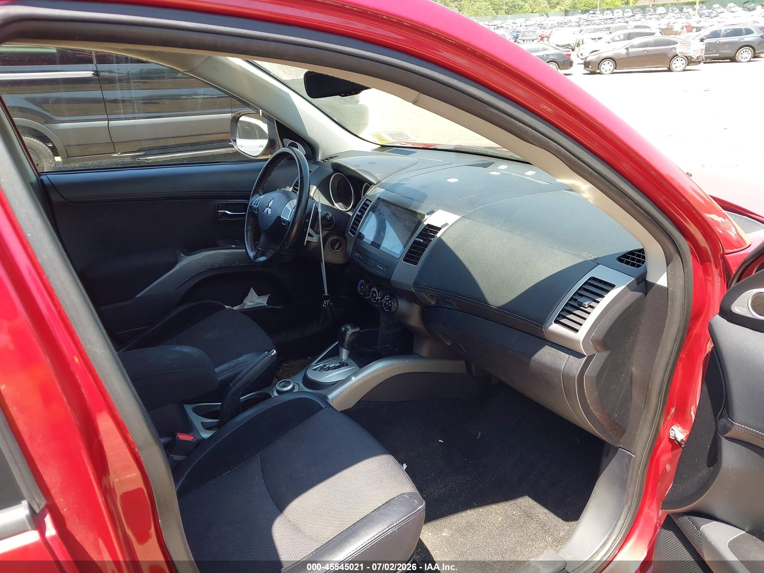 2012 Mitsubishi Outlander Se Red vin: JA4JT3AW5CU000485