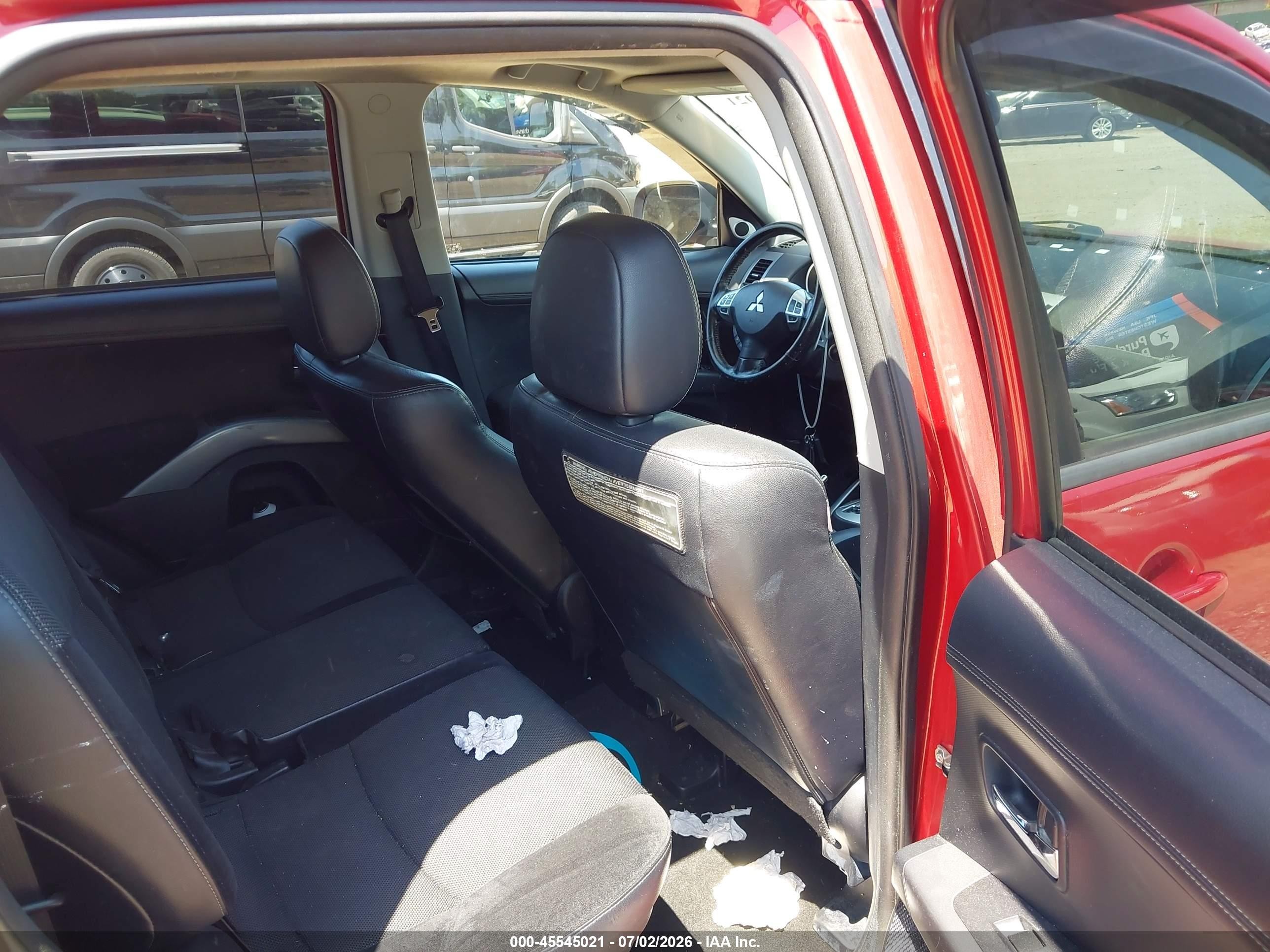 2012 Mitsubishi Outlander Se Red vin: JA4JT3AW5CU000485