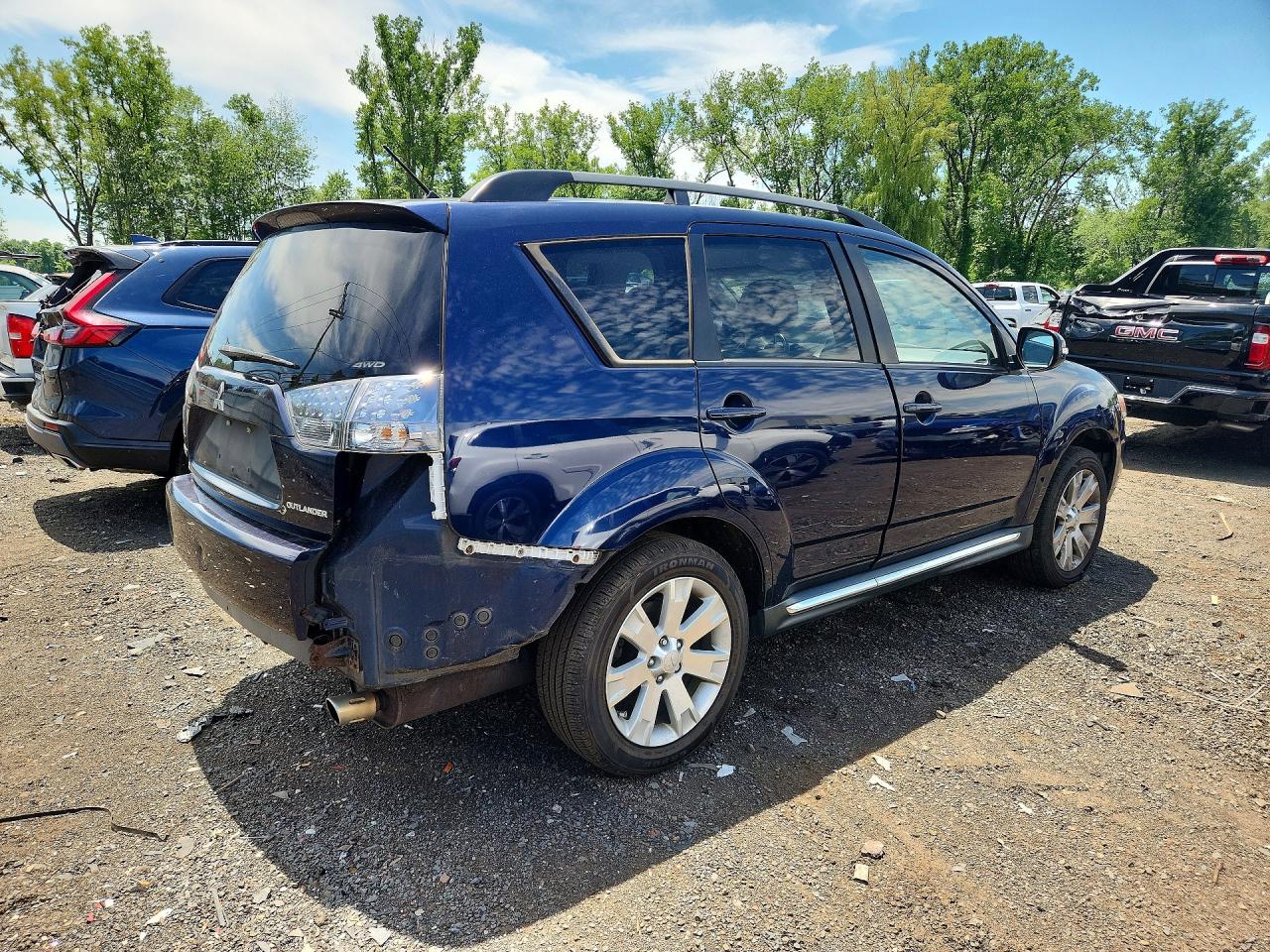 2012 Mitsubishi Outlander Se Blue vin: JA4JT3AW5CU002737