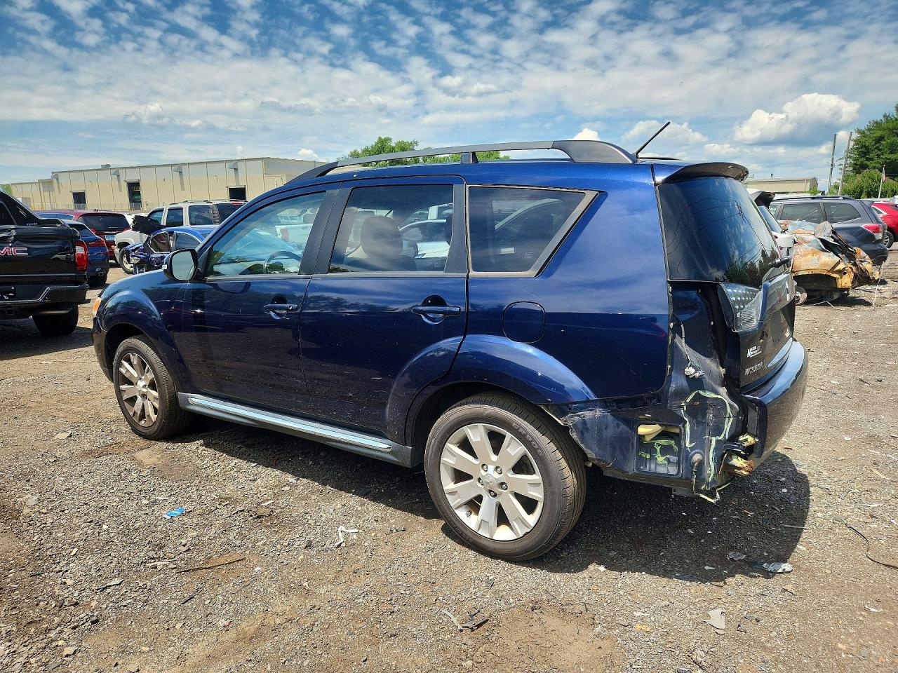 2012 Mitsubishi Outlander Se Blue vin: JA4JT3AW5CU002737