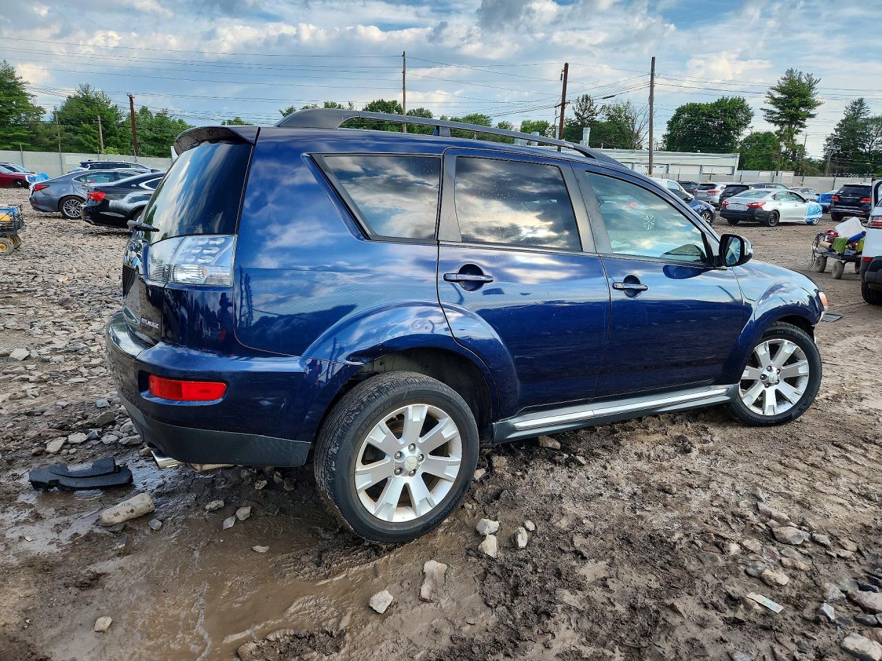 2012 Mitsubishi Outlander Se Blue vin: JA4JT3AW6CU000723