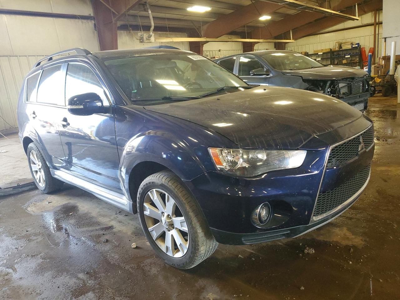 2010 Mitsubishi Outlander Se Blue vin: JA4JT3AW7AZ015196
