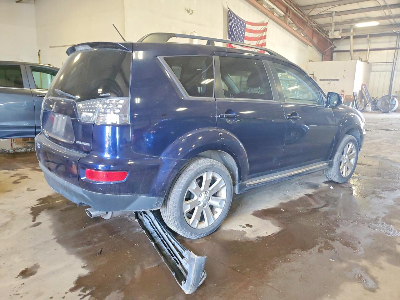 2010 Mitsubishi Outlander Se Blue vin: JA4JT3AW7AZ015196