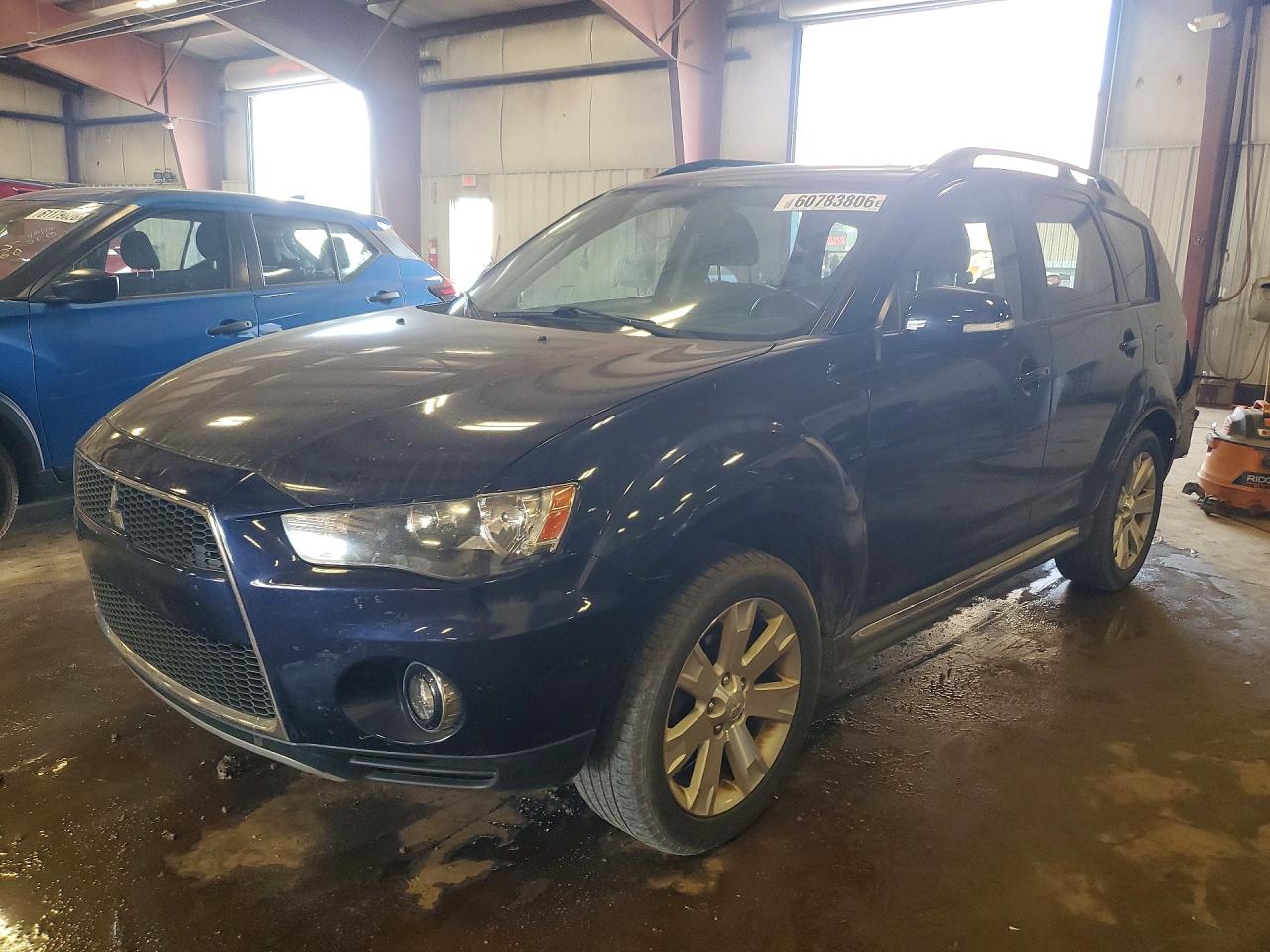 2010 Mitsubishi Outlander Se Blue vin: JA4JT3AW7AZ015196