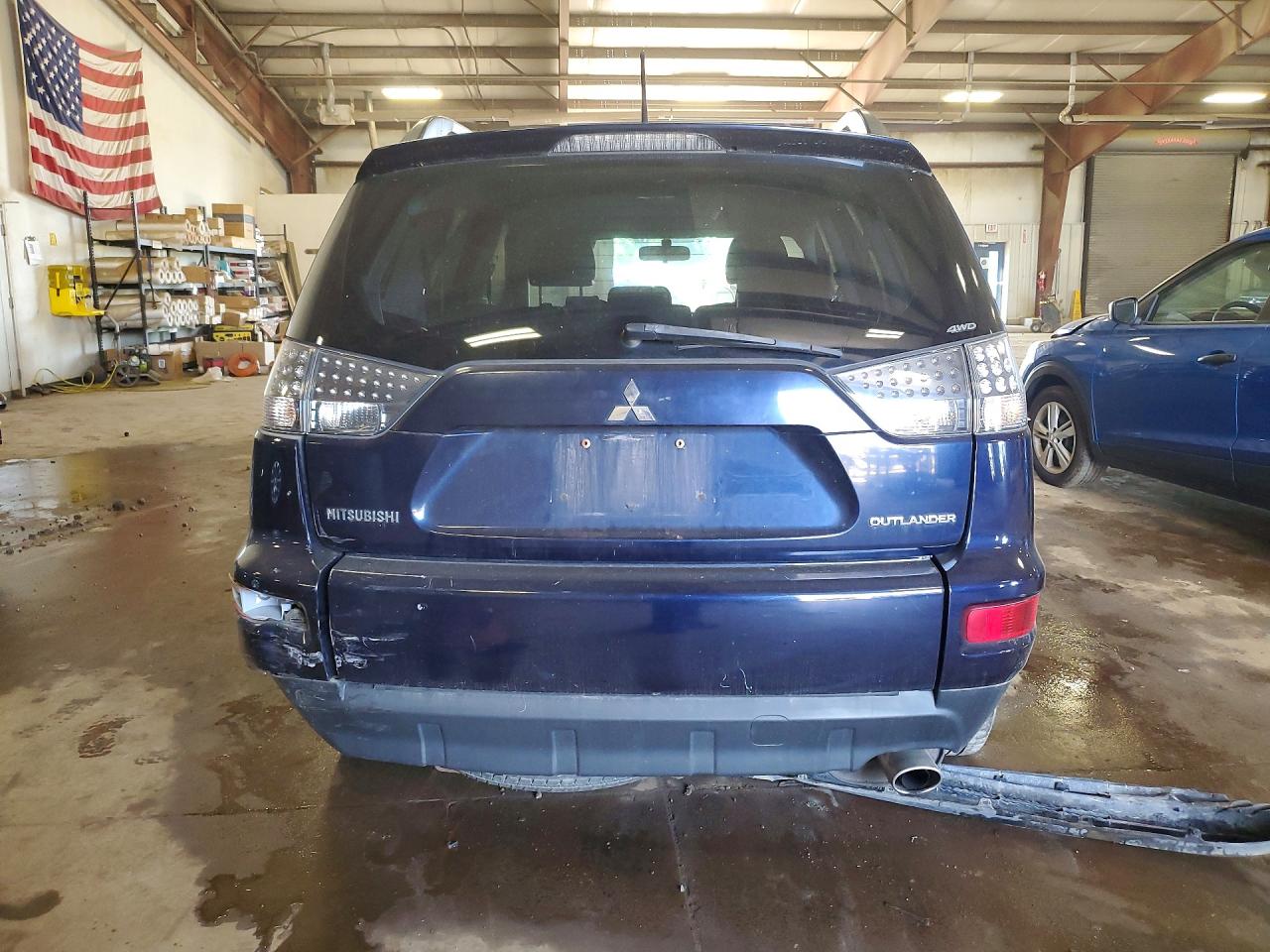2010 Mitsubishi Outlander Se Blue vin: JA4JT3AW7AZ015196