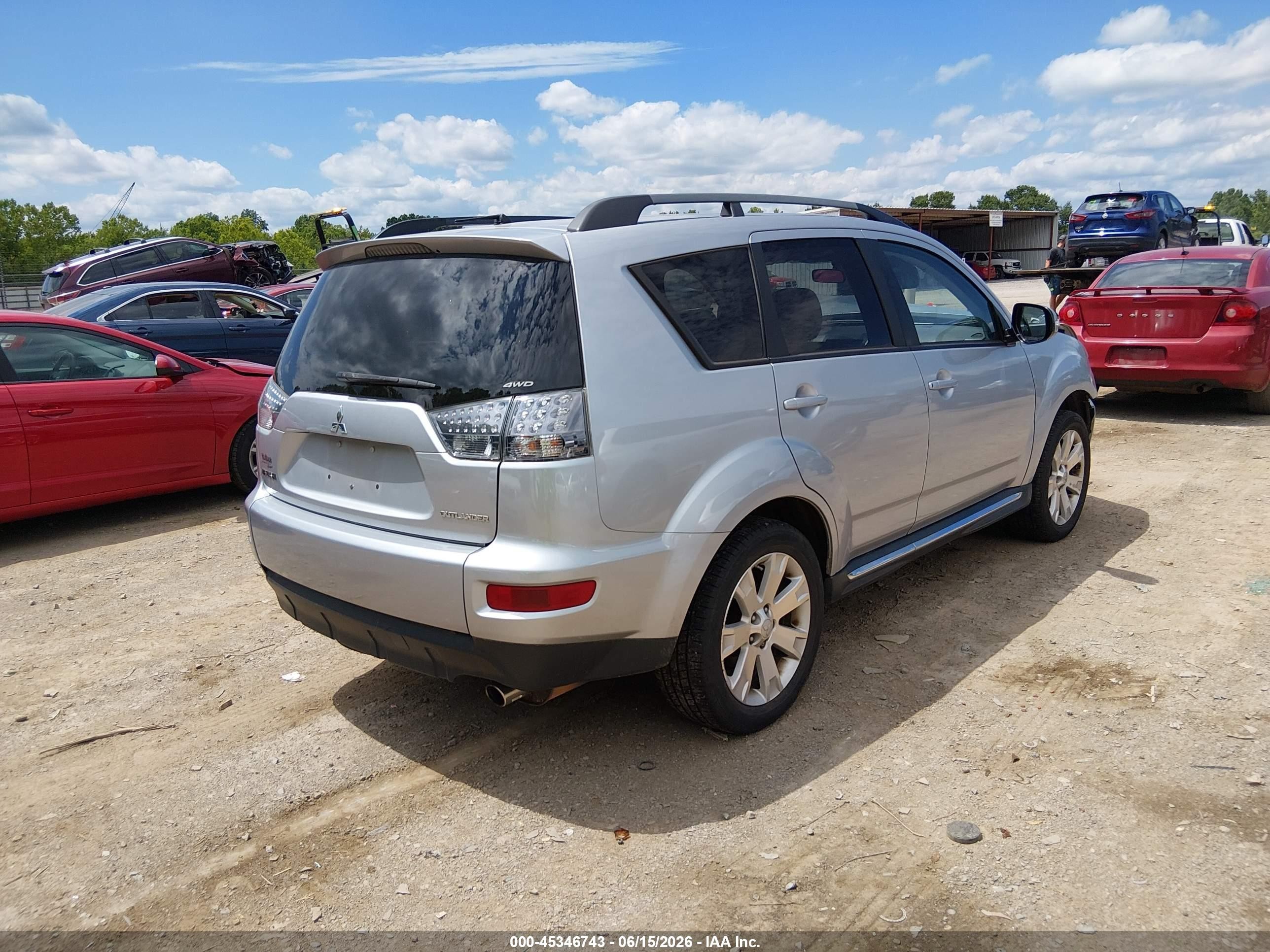 2011 Mitsubishi Outlander Se Silver vin: JA4JT3AW7BU038573