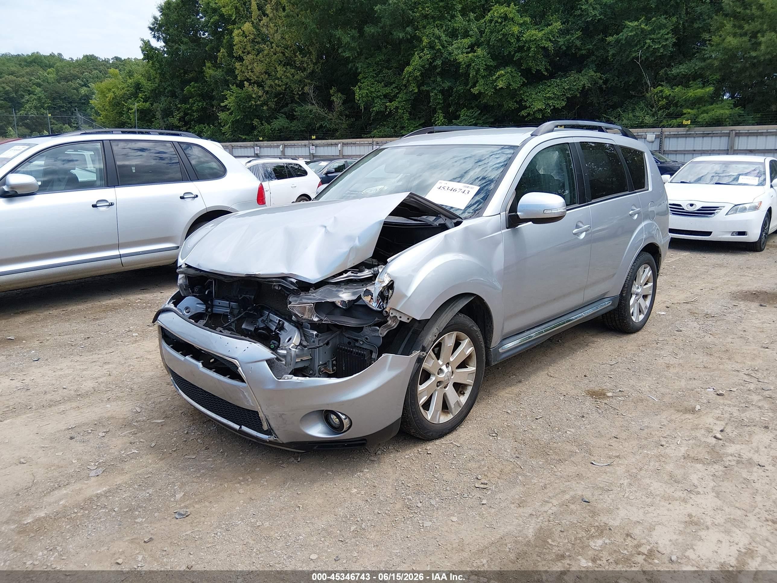 2011 Mitsubishi Outlander Se Silver vin: JA4JT3AW7BU038573