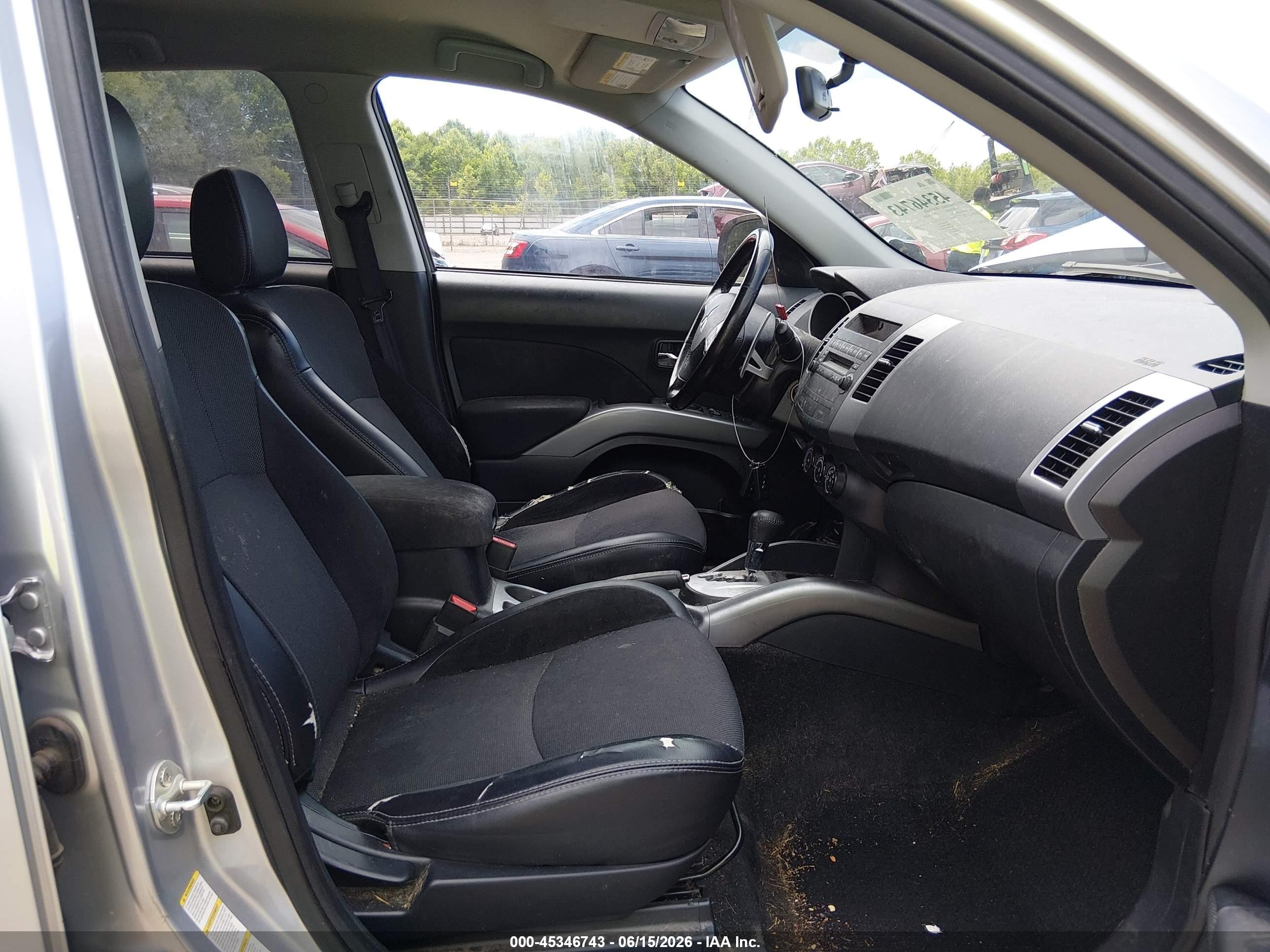 2011 Mitsubishi Outlander Se Silver vin: JA4JT3AW7BU038573