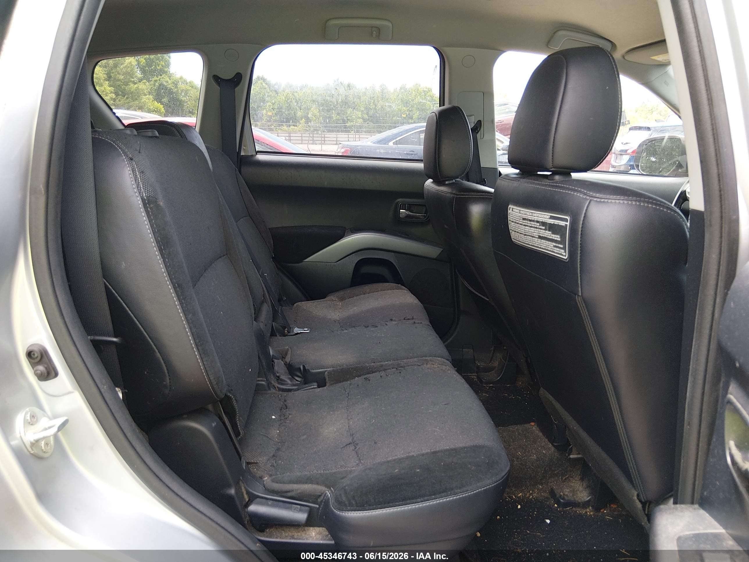 2011 Mitsubishi Outlander Se Silver vin: JA4JT3AW7BU038573