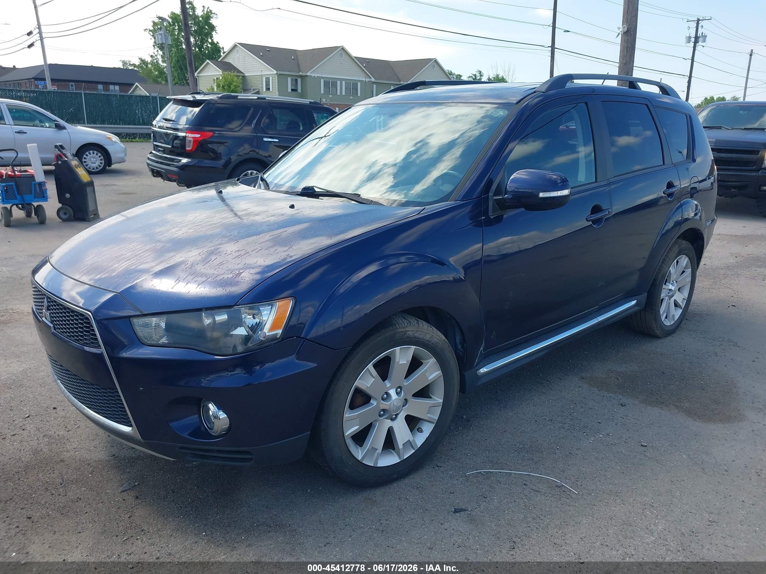 2013 Mitsubishi Outlander Se Blue vin: JA4JT3AW7DU000957