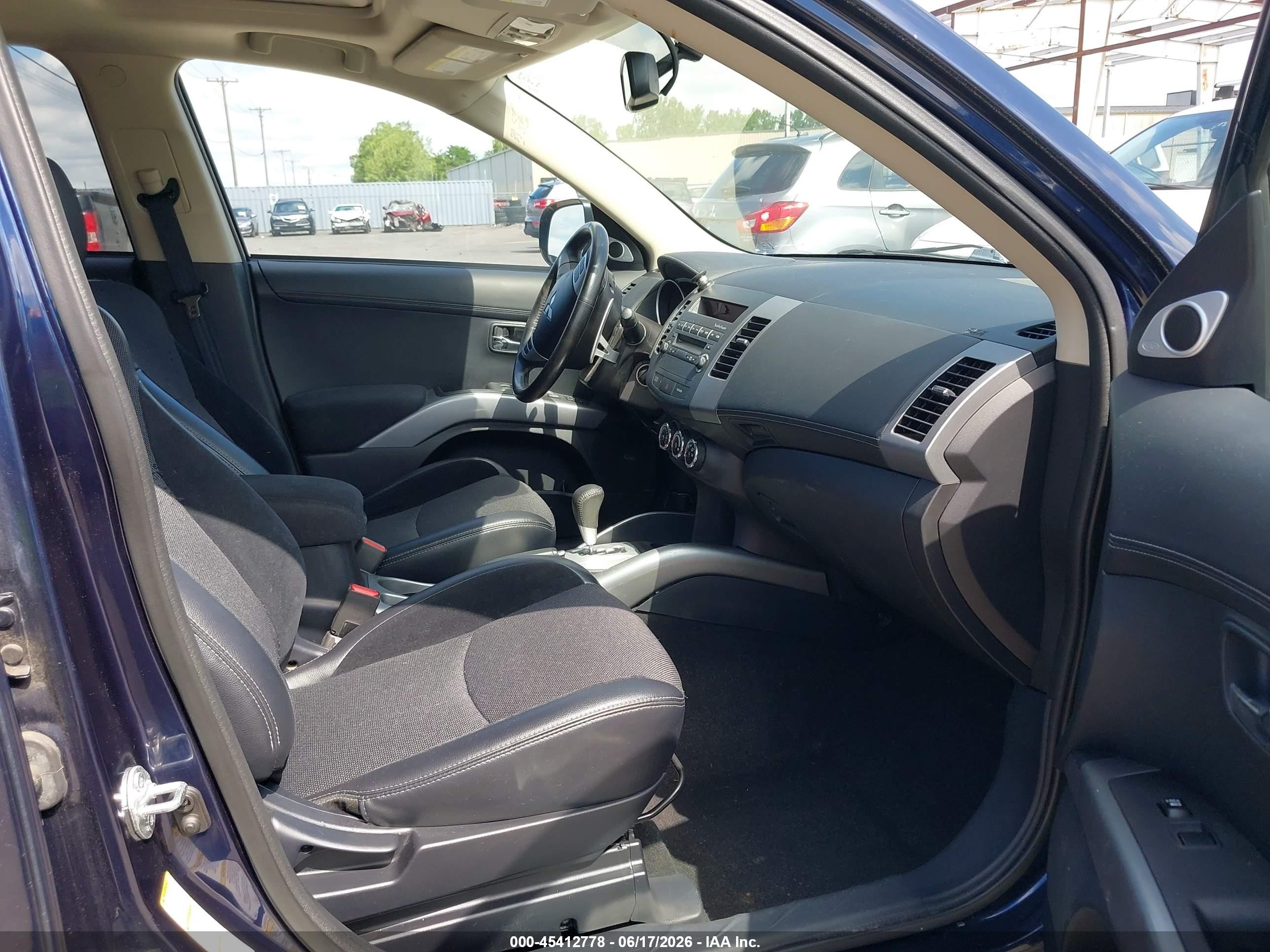 2013 Mitsubishi Outlander Se Blue vin: JA4JT3AW7DU000957