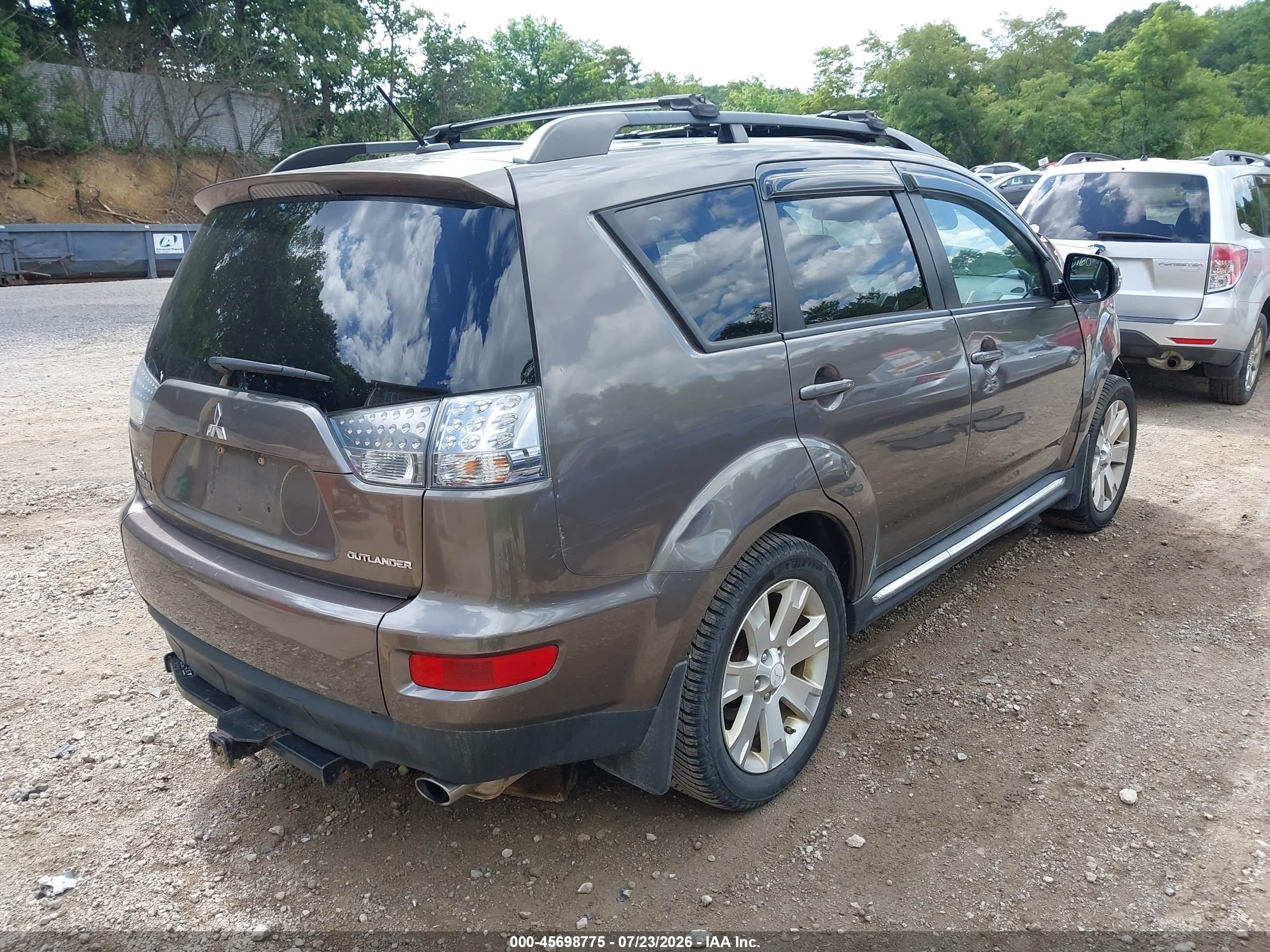 2012 Mitsubishi Outlander Se Tan vin: JA4JT3AW8CU026160