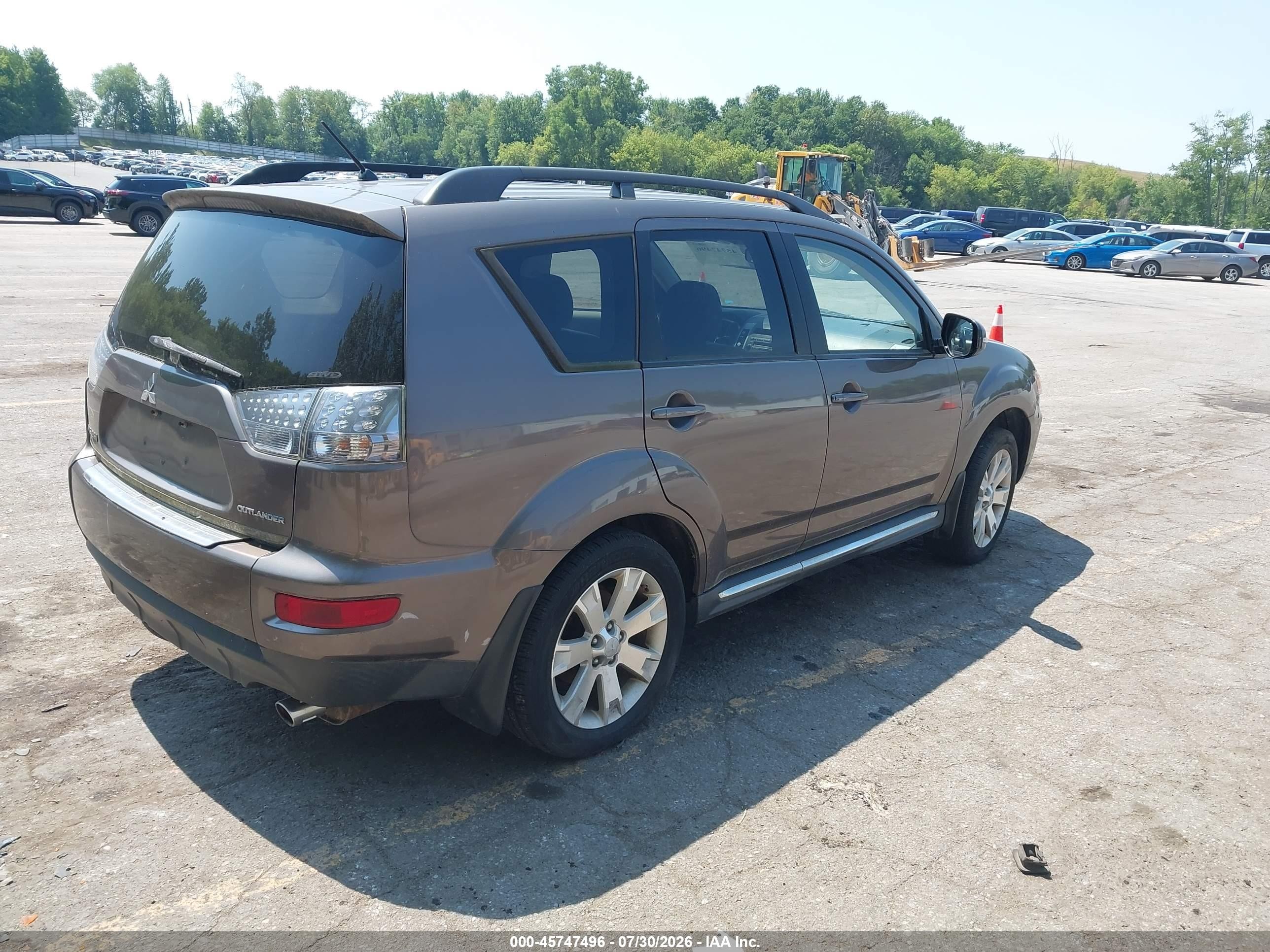 2011 Mitsubishi Outlander Se Gray vin: JA4JT3AW9BU012640