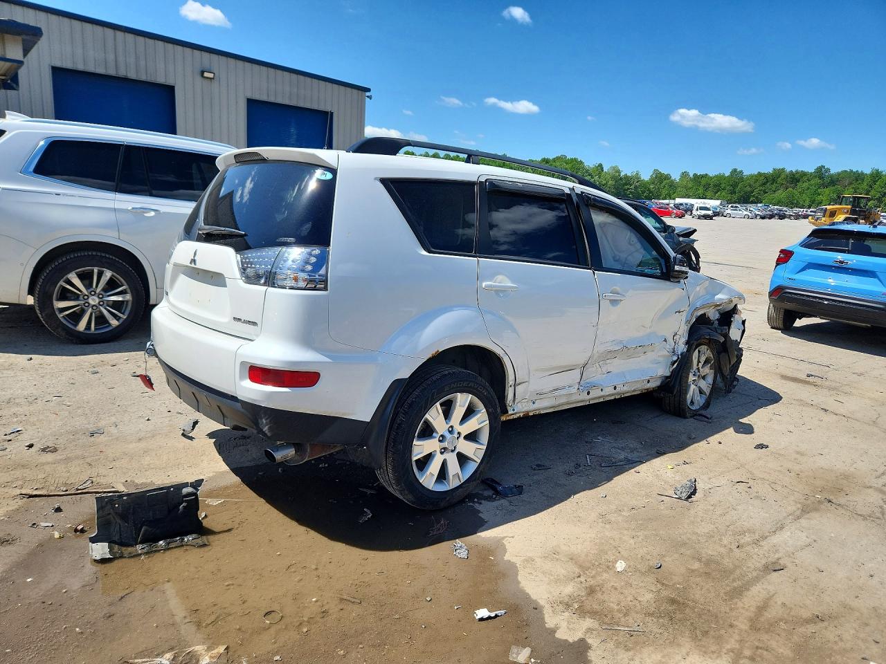 2012 Mitsubishi Outlander Se White vin: JA4JT3AW9CU026930