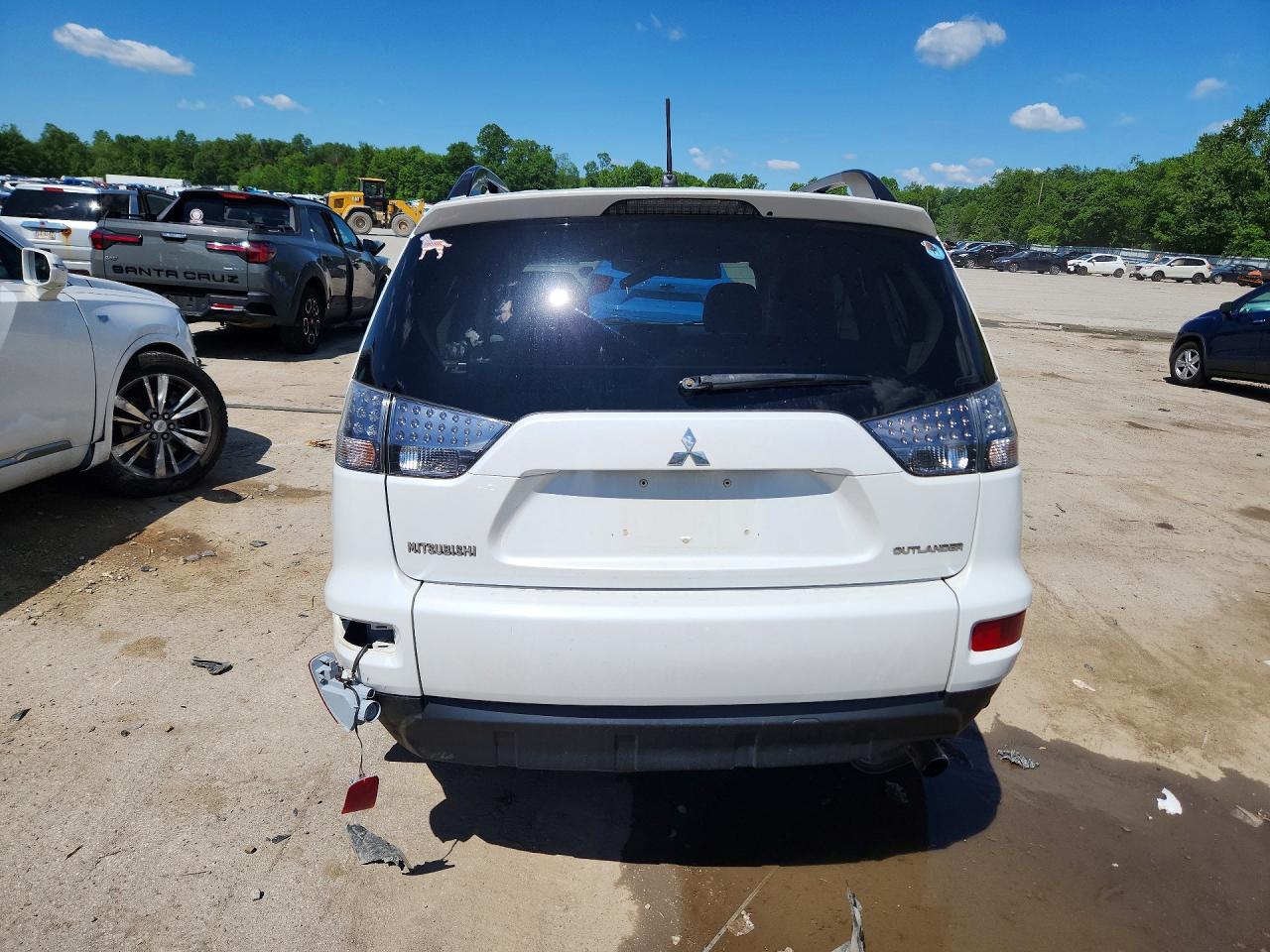 2012 Mitsubishi Outlander Se White vin: JA4JT3AW9CU026930
