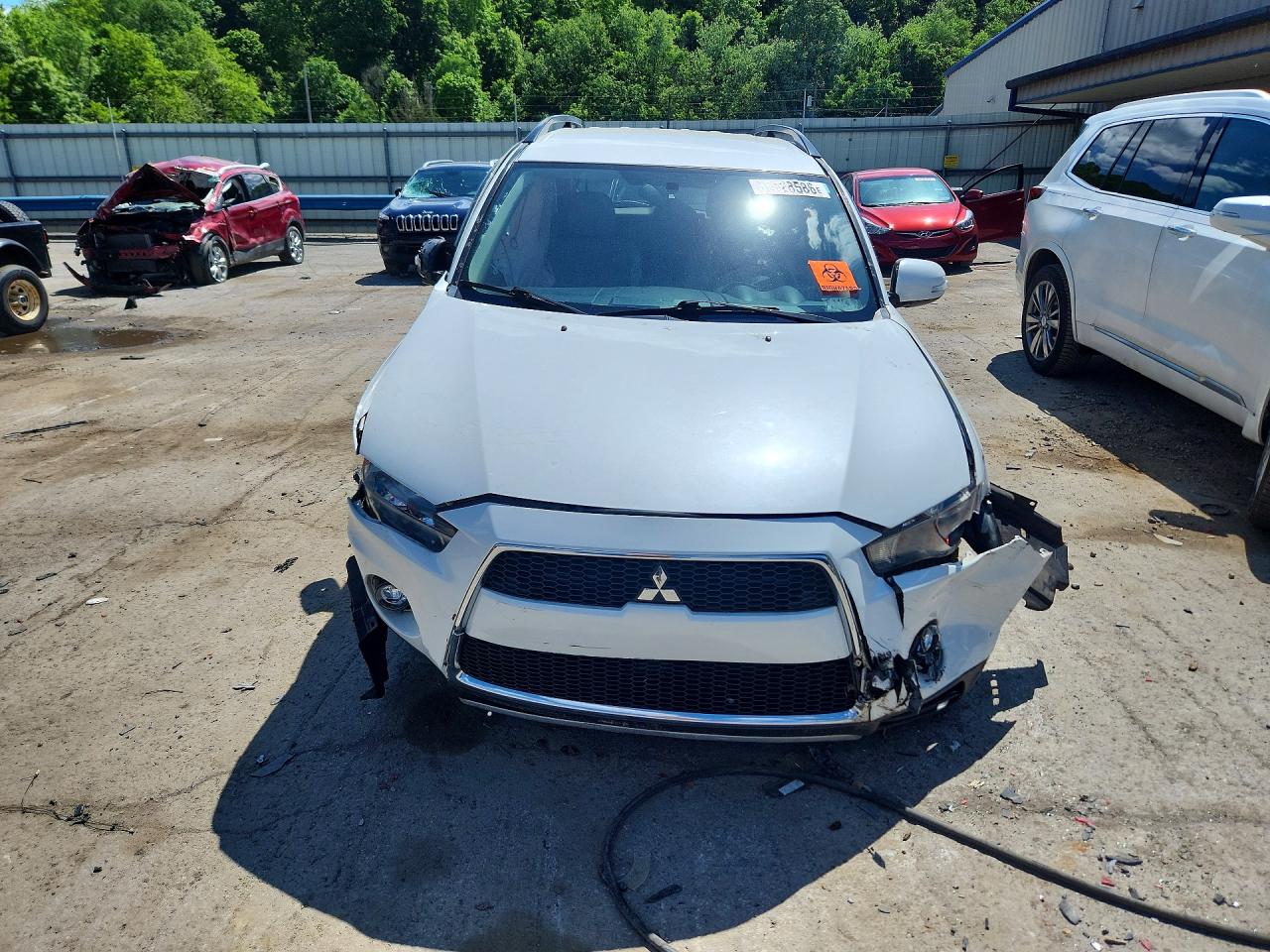 2012 Mitsubishi Outlander Se White vin: JA4JT3AW9CU026930