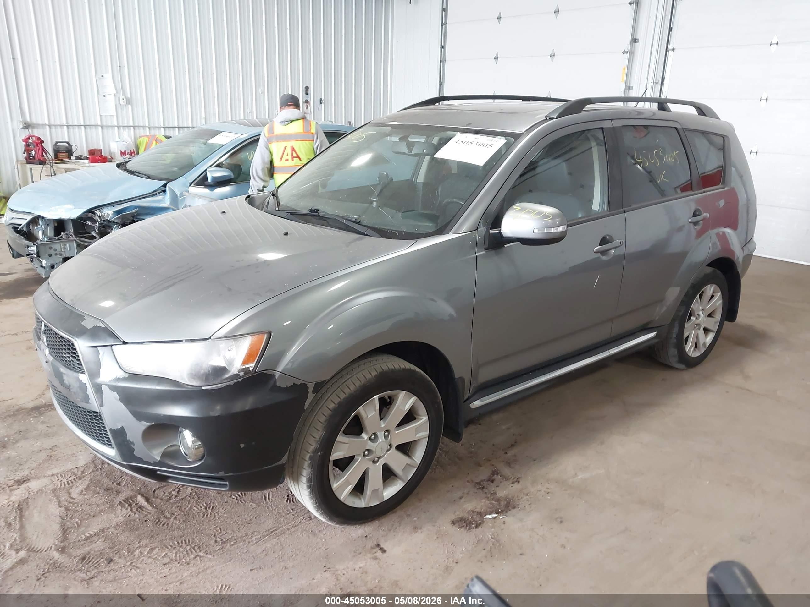 2013 Mitsubishi Outlander Se Gray vin: JA4JT3AW9DU008445