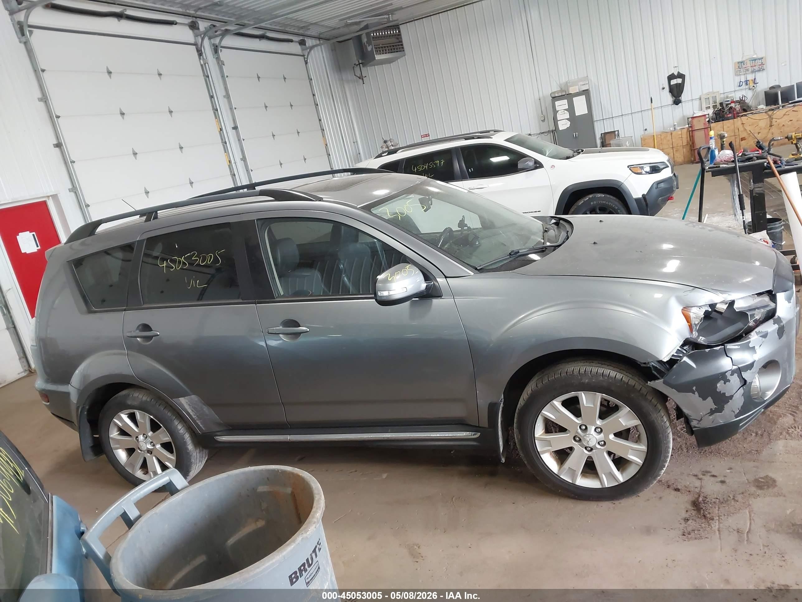 2013 Mitsubishi Outlander Se Gray vin: JA4JT3AW9DU008445