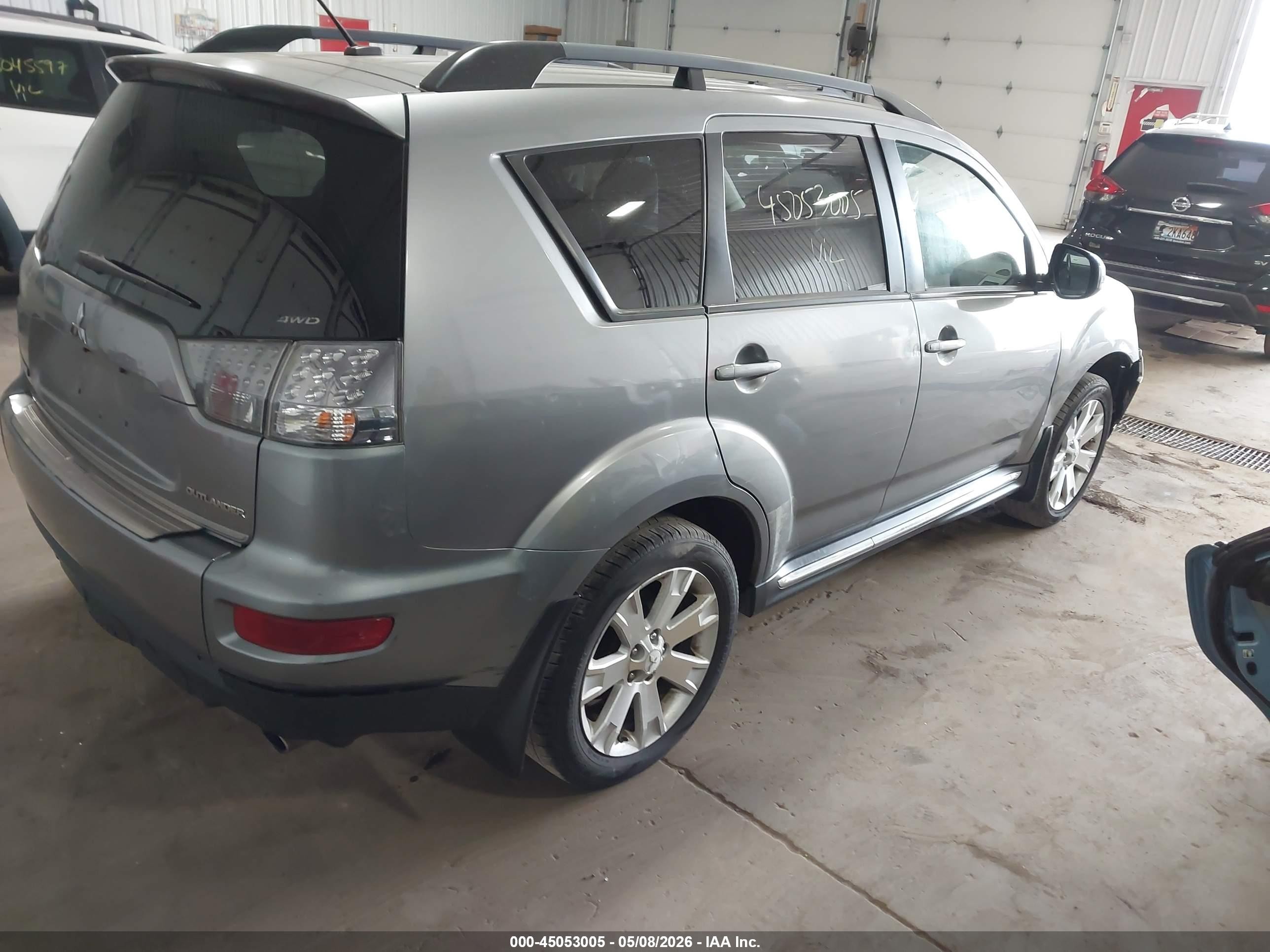 2013 Mitsubishi Outlander Se Gray vin: JA4JT3AW9DU008445