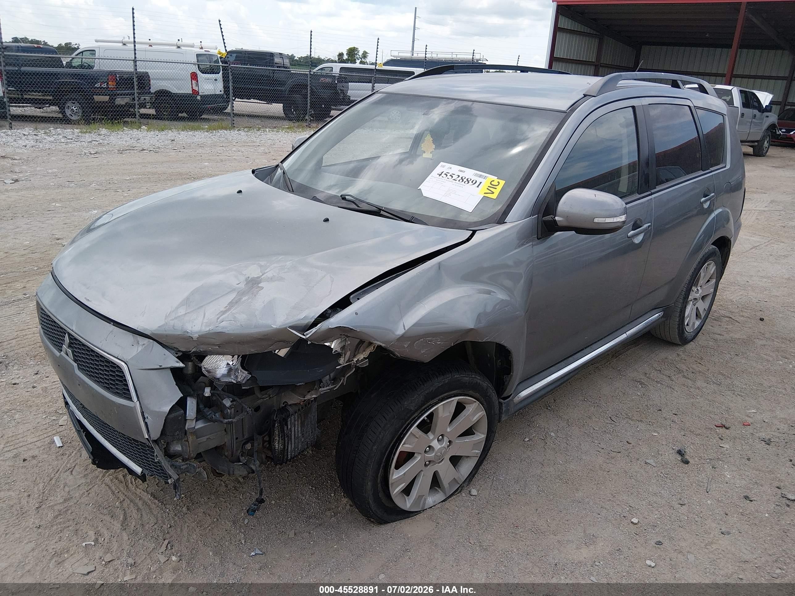 2013 Mitsubishi Outlander Se Gray vin: JA4JT3AW9DU020885